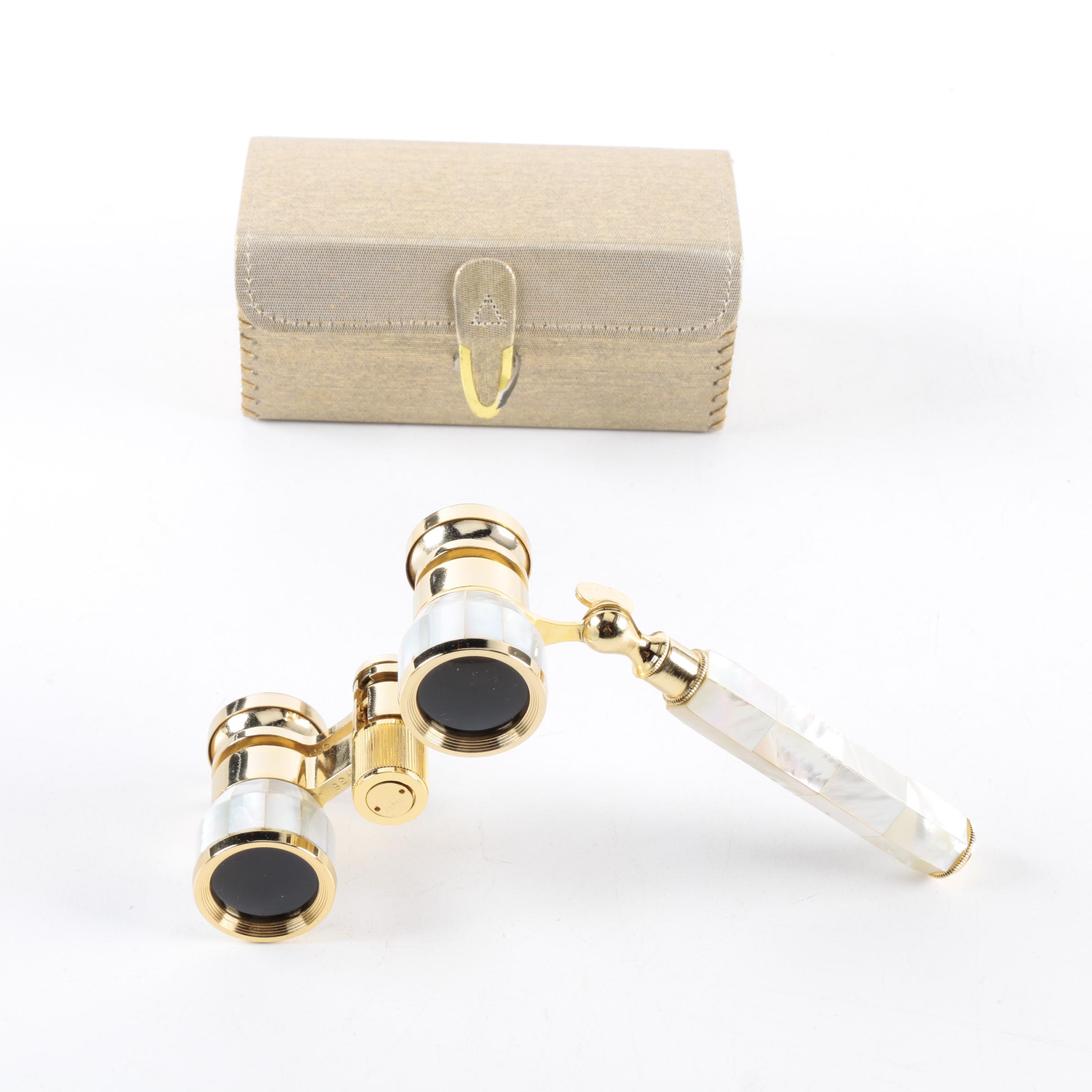 Carton Mother of Pearl Opera Glasses