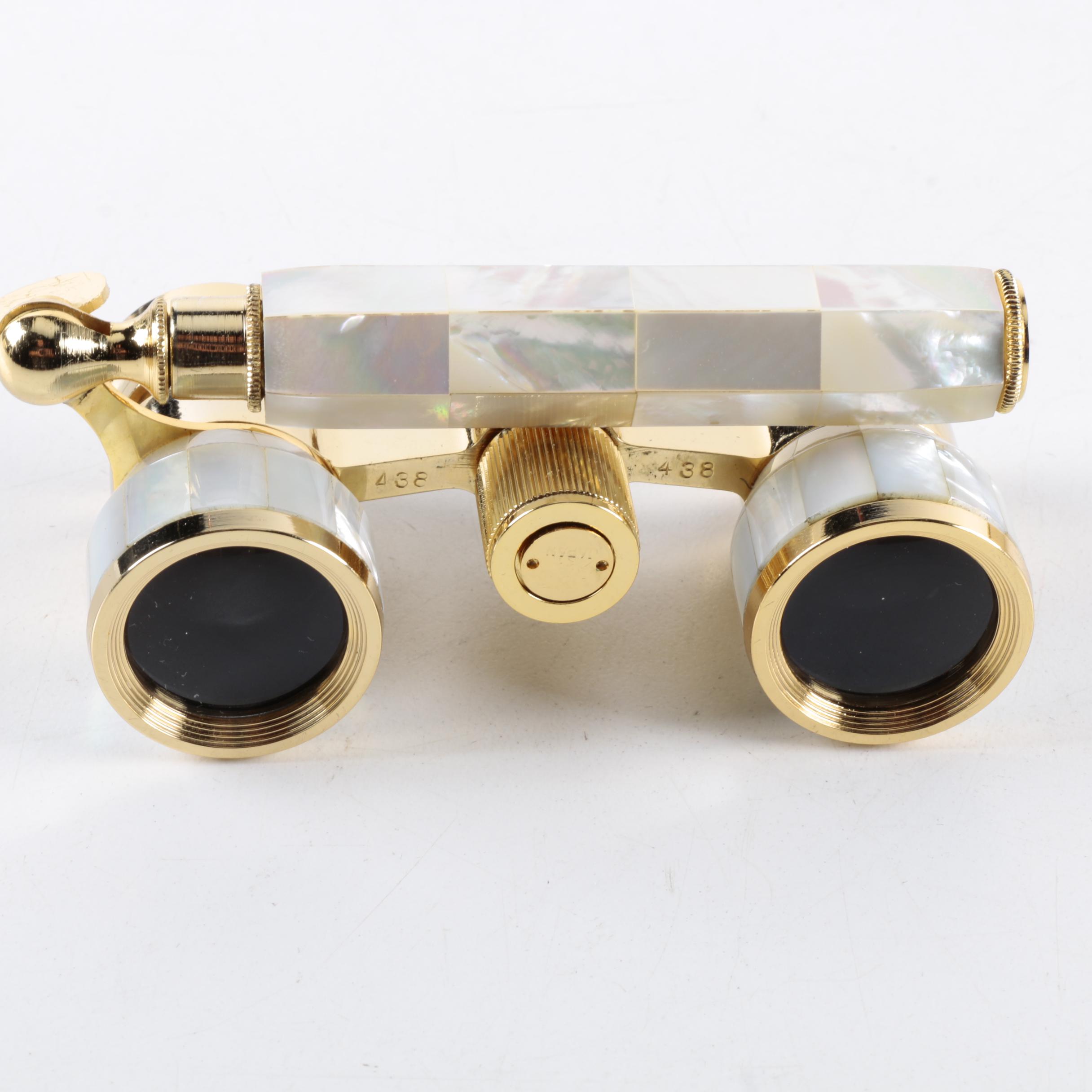 Carton Mother of Pearl Opera Glasses