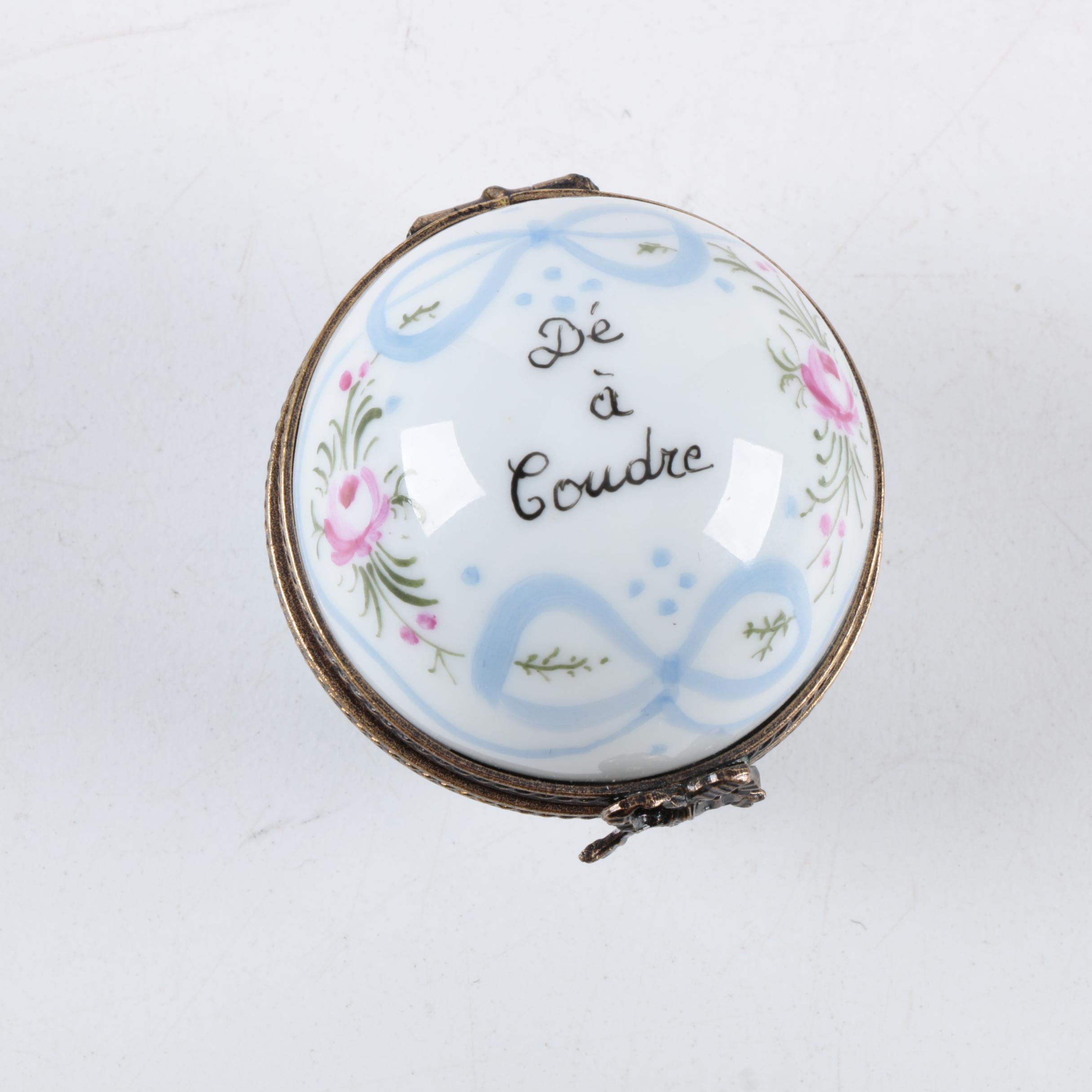 Hand Painted Porcelain Limoges Trinket Box