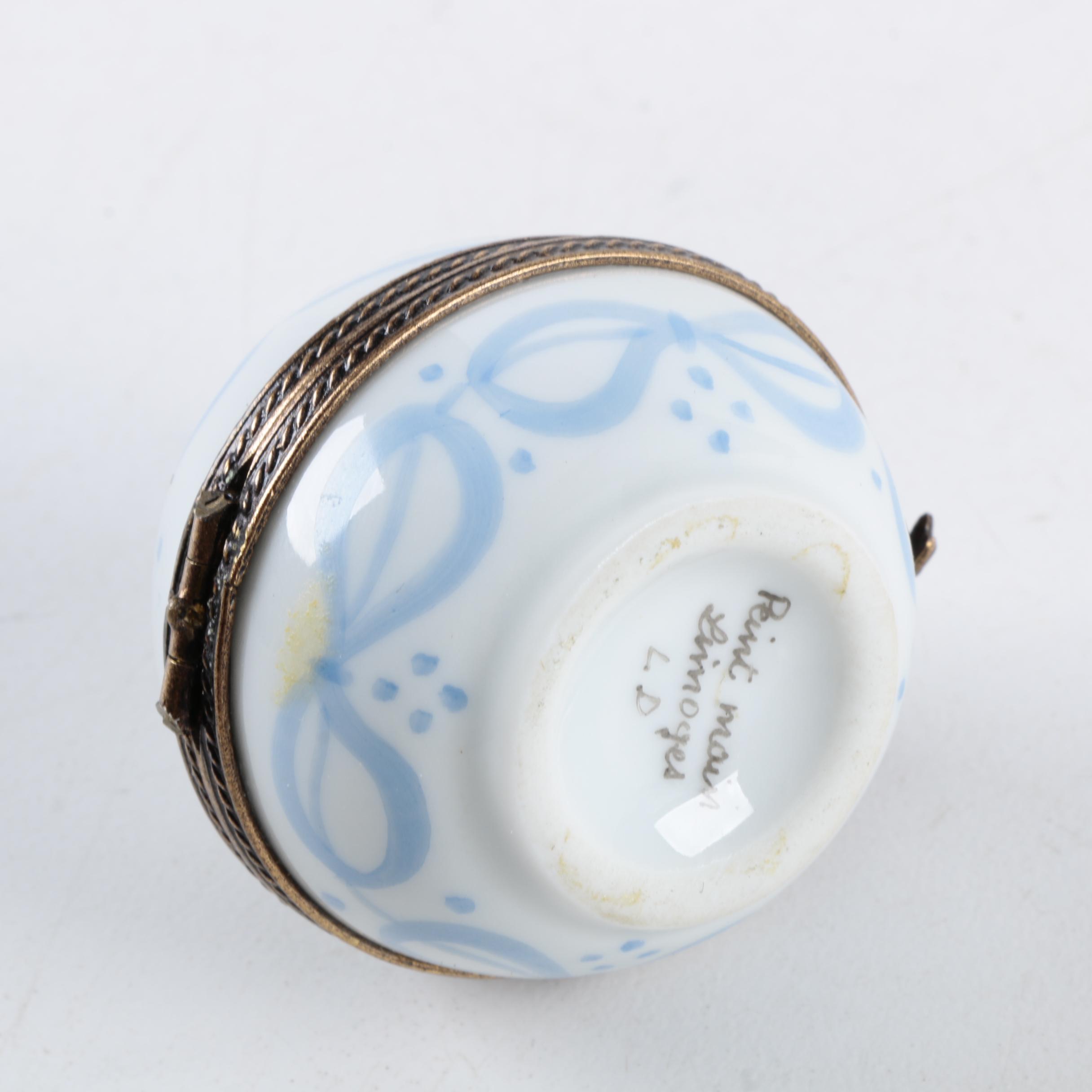 Hand Painted Porcelain Limoges Trinket Box