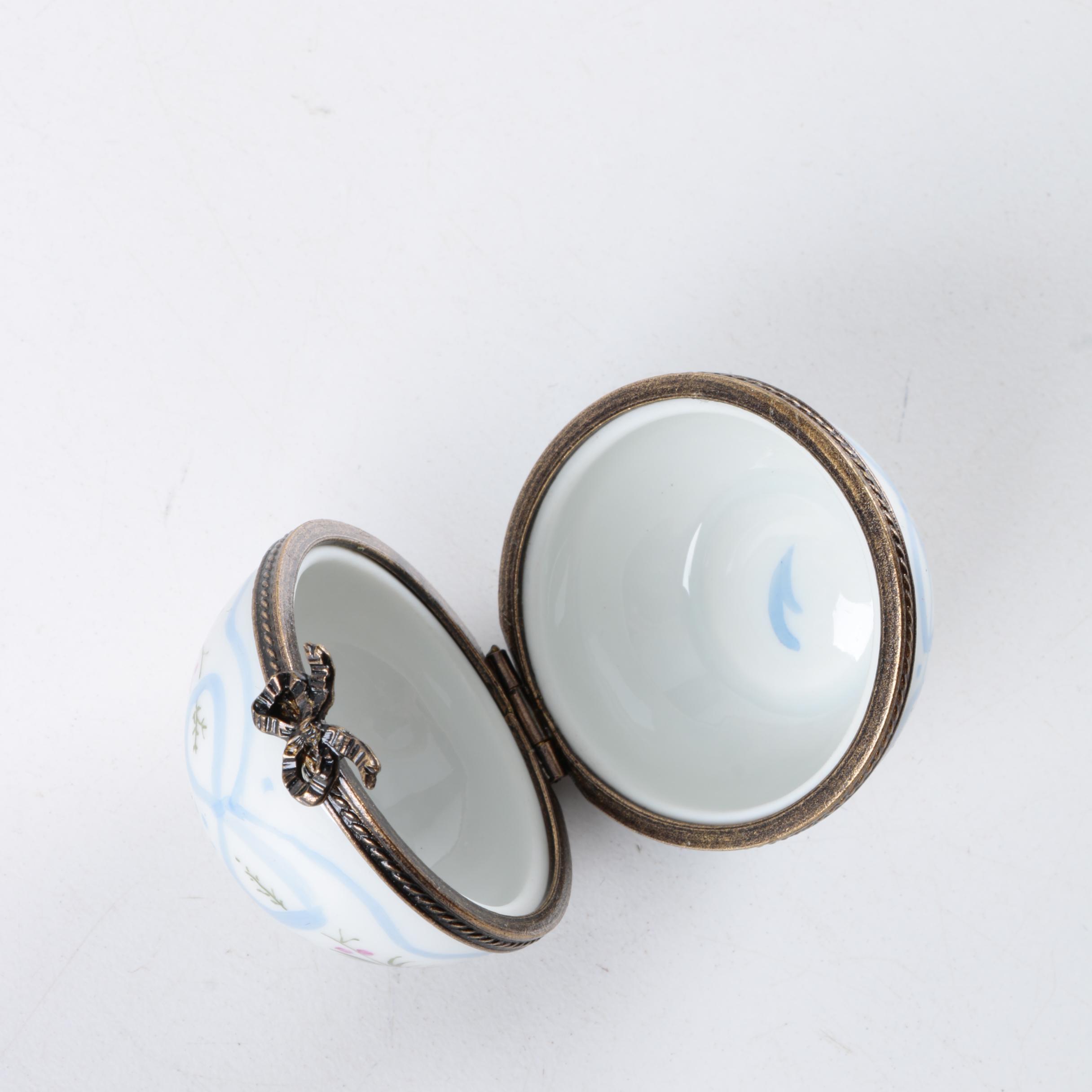 Hand Painted Porcelain Limoges Trinket Box