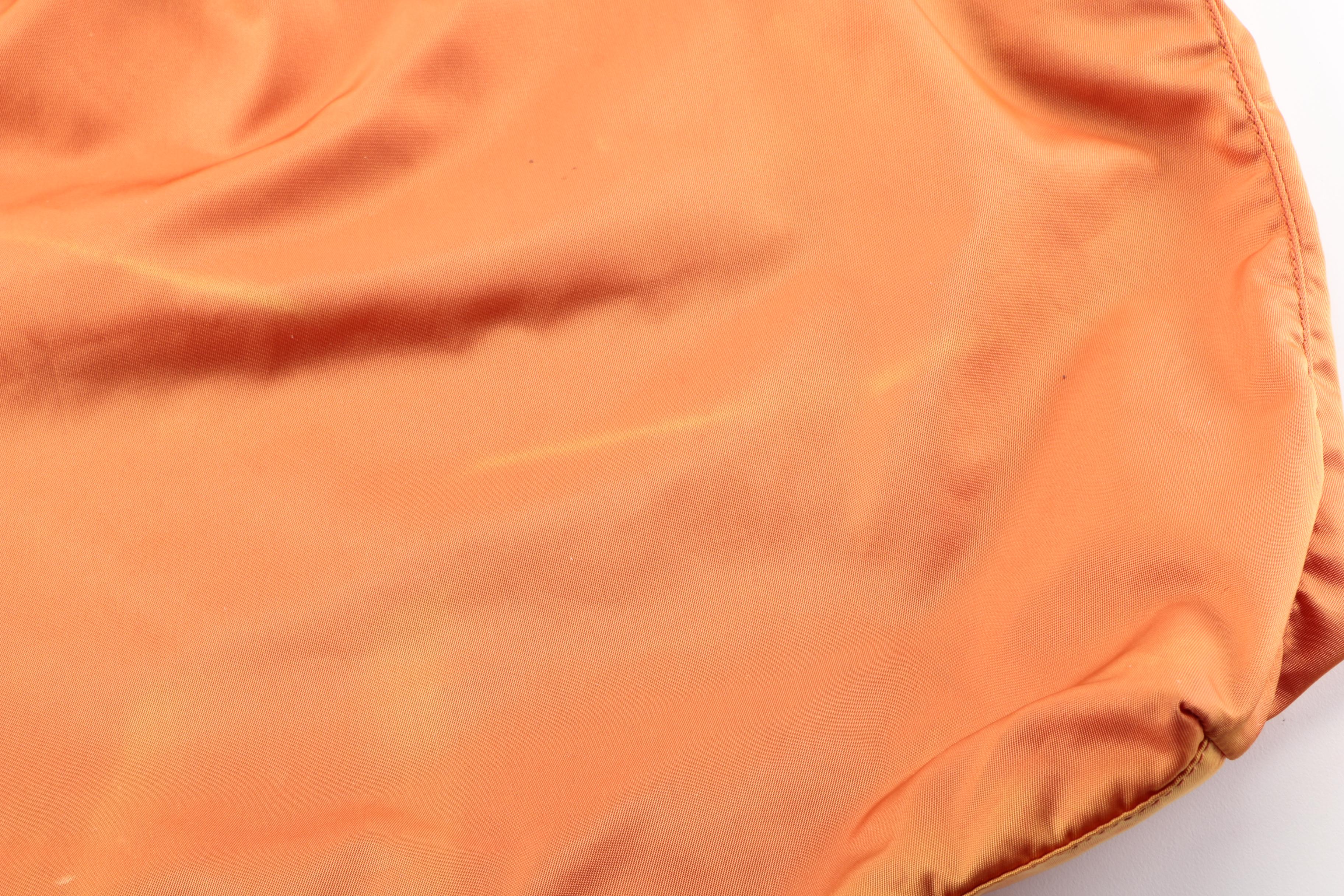 Prada Leather Trimmed Vela Nylon Tote