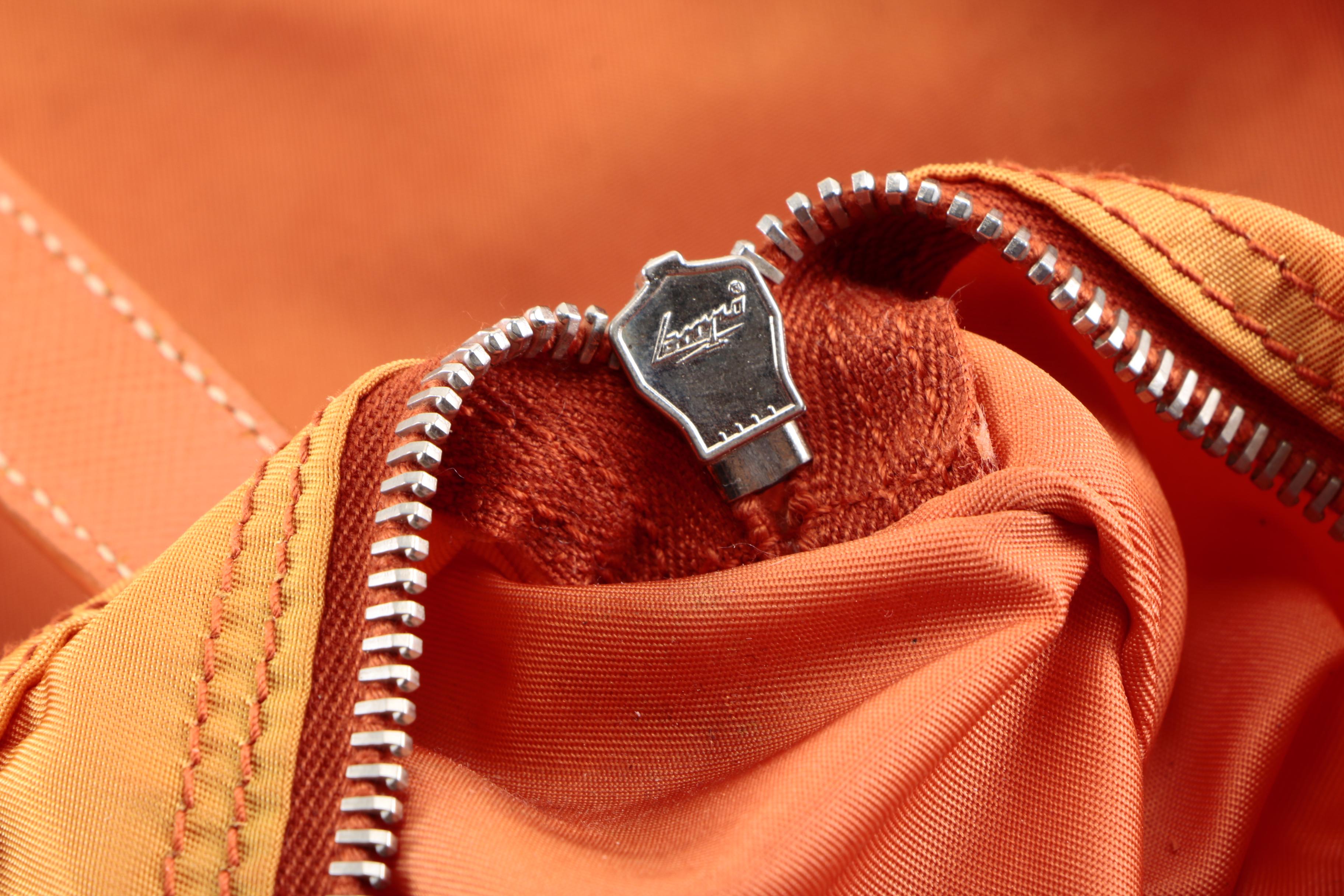 Prada Leather Trimmed Vela Nylon Tote