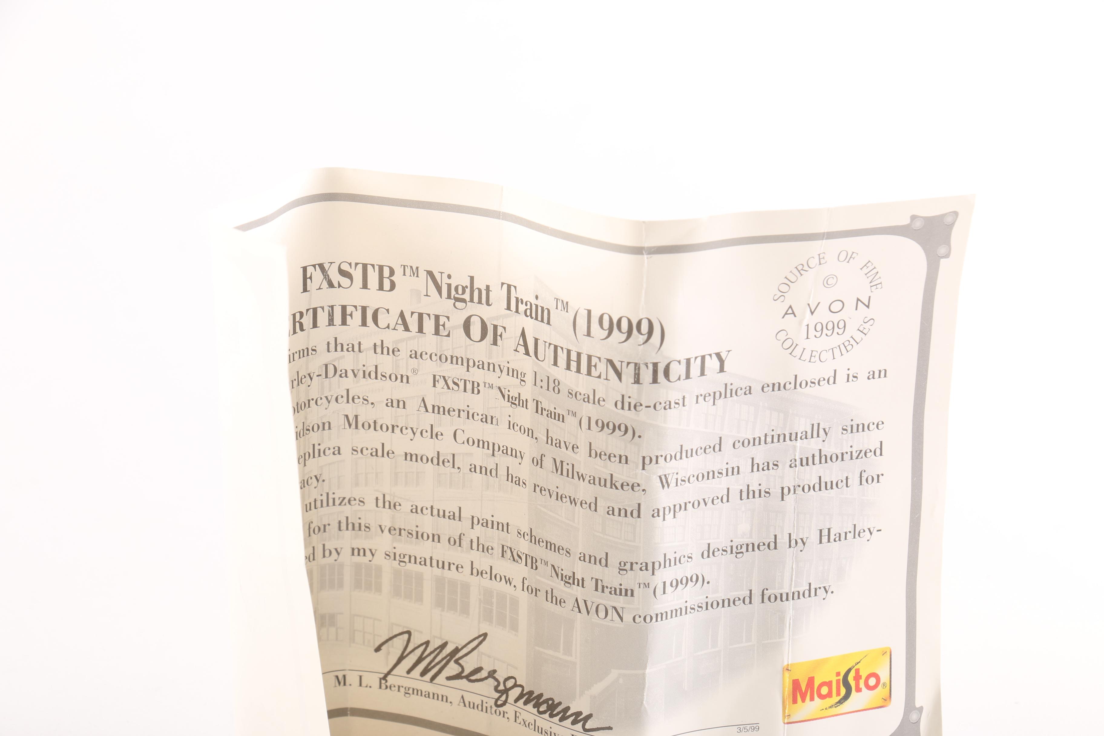 Harley Davidson Die-Cast Motorcycles