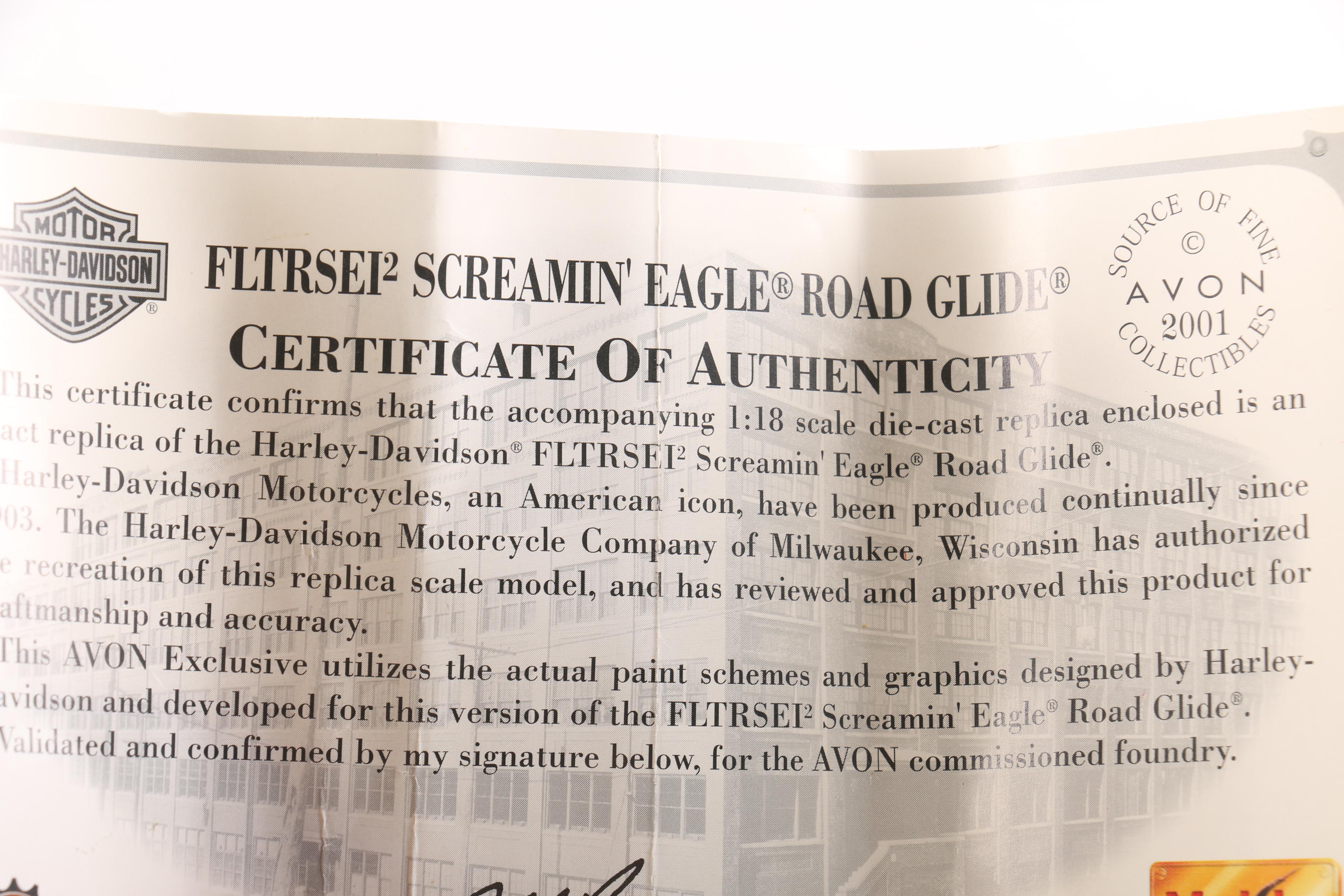 Harley Davidson Die-Cast Motorcycles