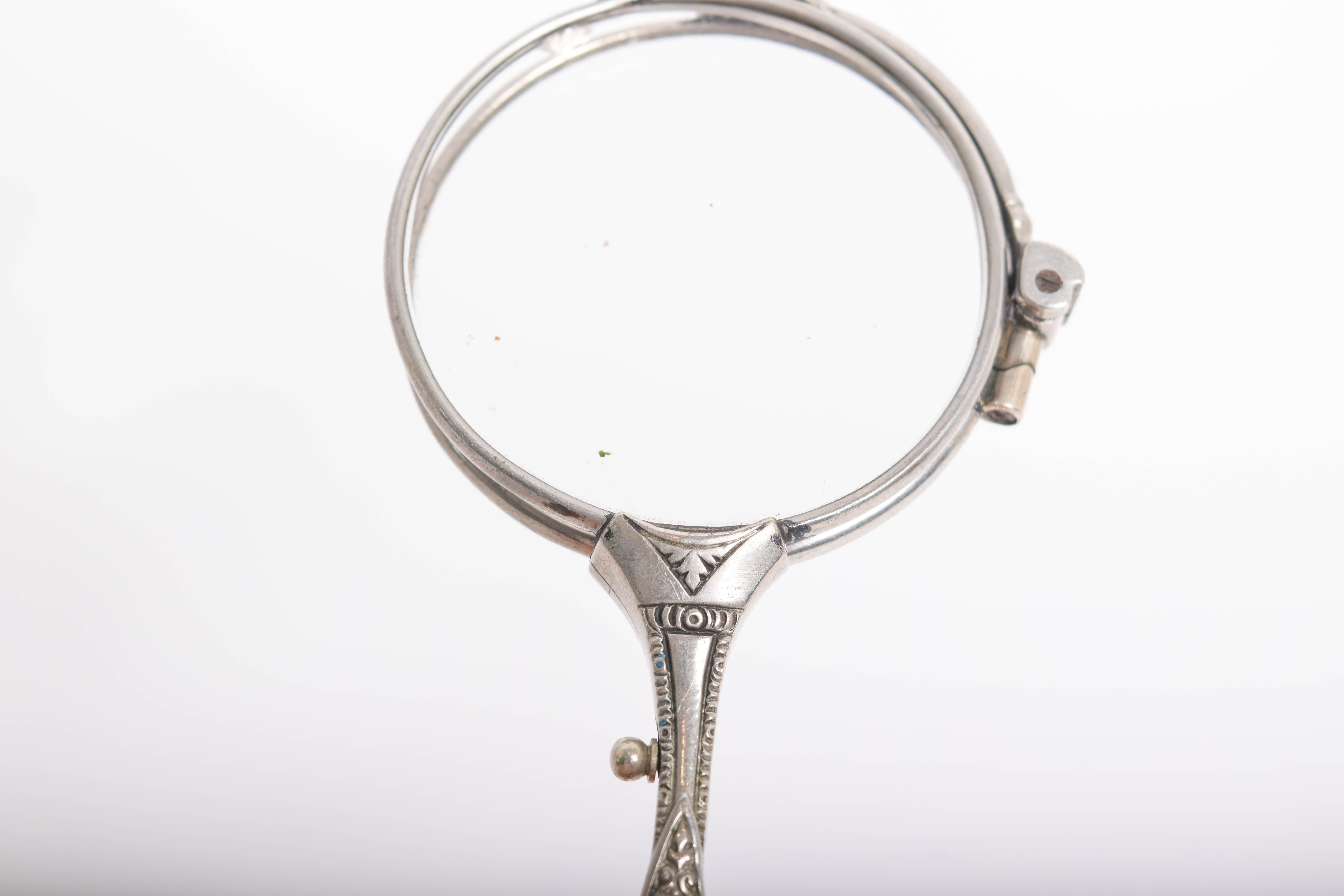 Antique Sterling Silver Folding Opera Glasses