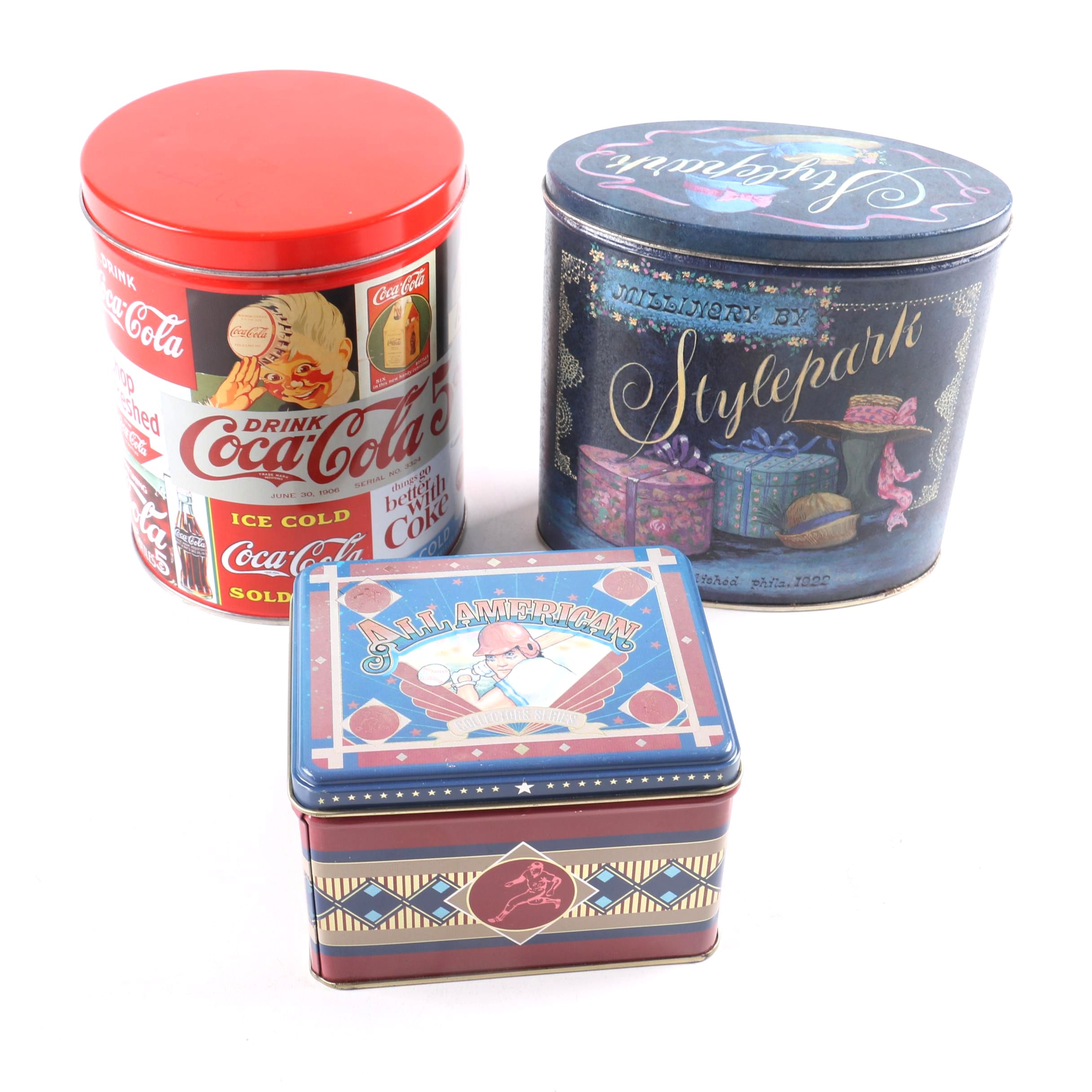 Assorted Tin Containers