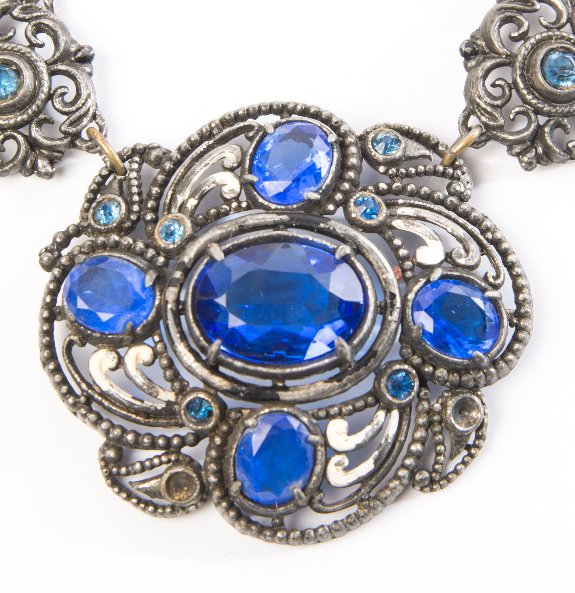 Silver Tone Costume Necklace