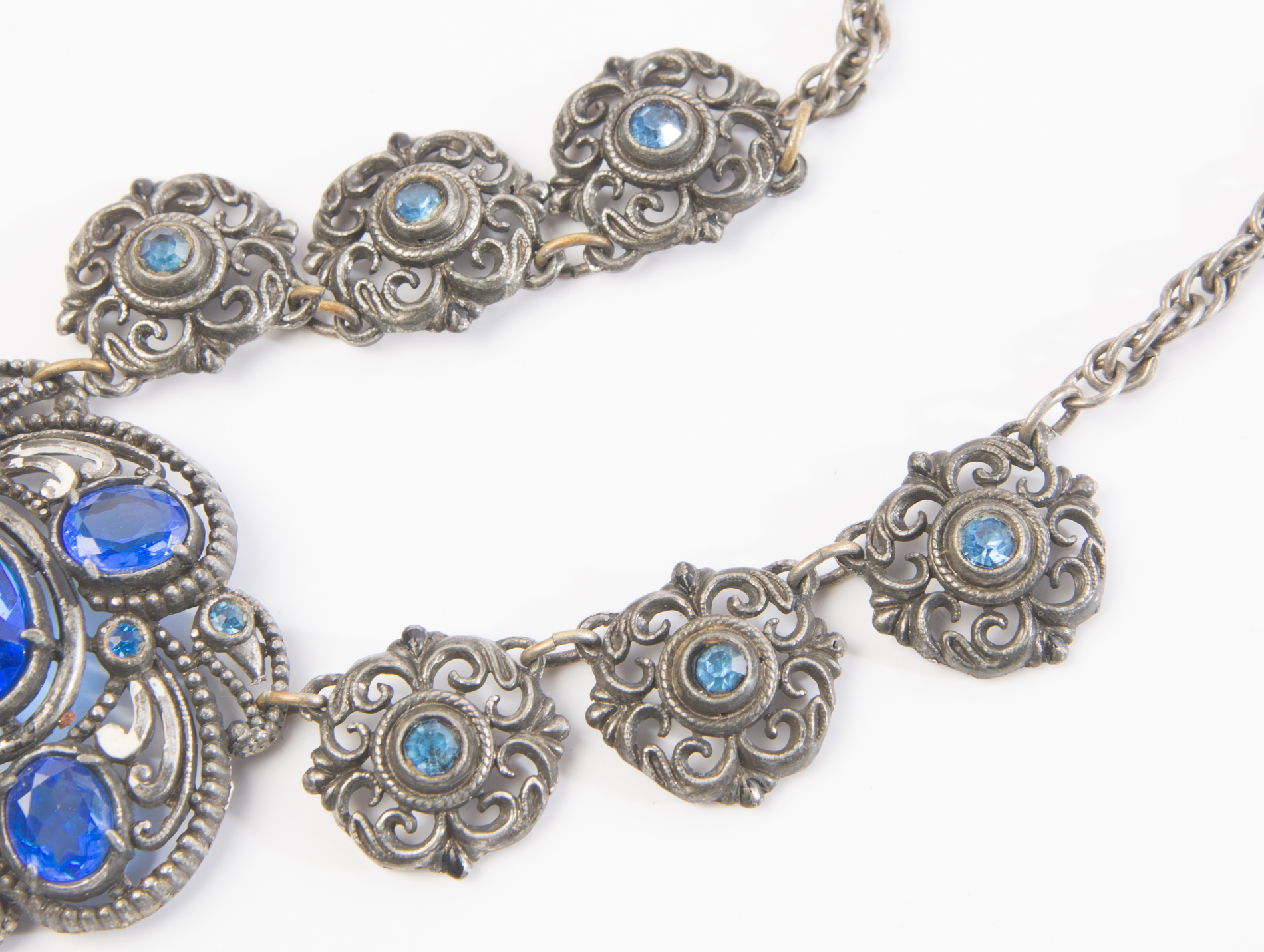 Silver Tone Costume Necklace