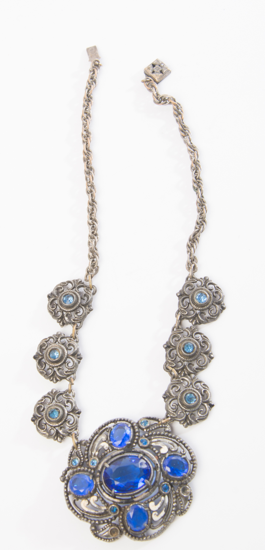 Silver Tone Costume Necklace