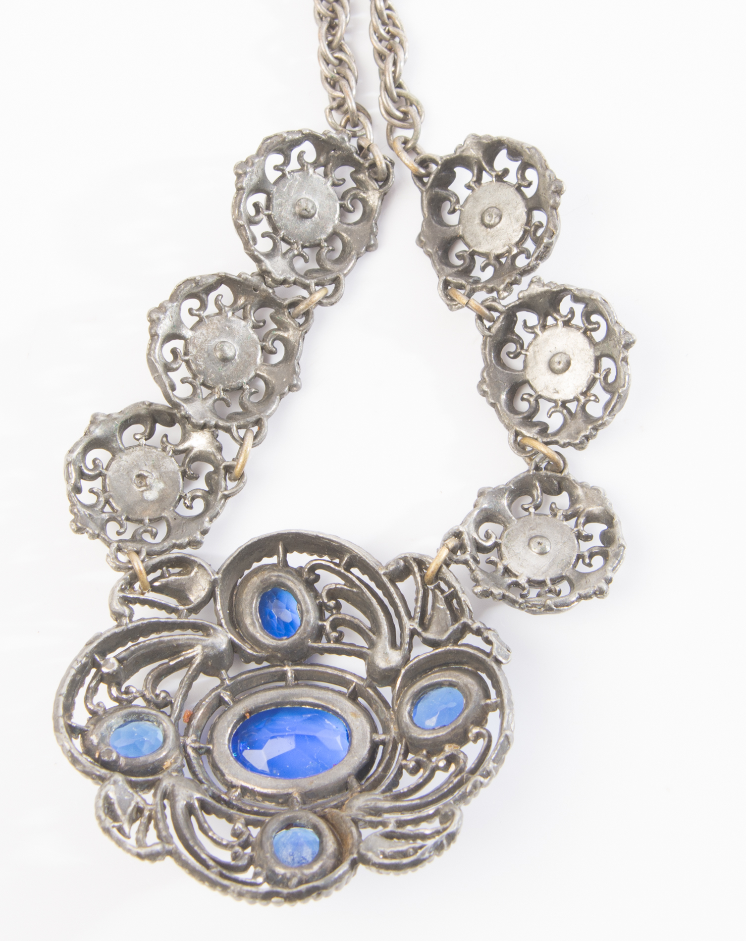 Silver Tone Costume Necklace