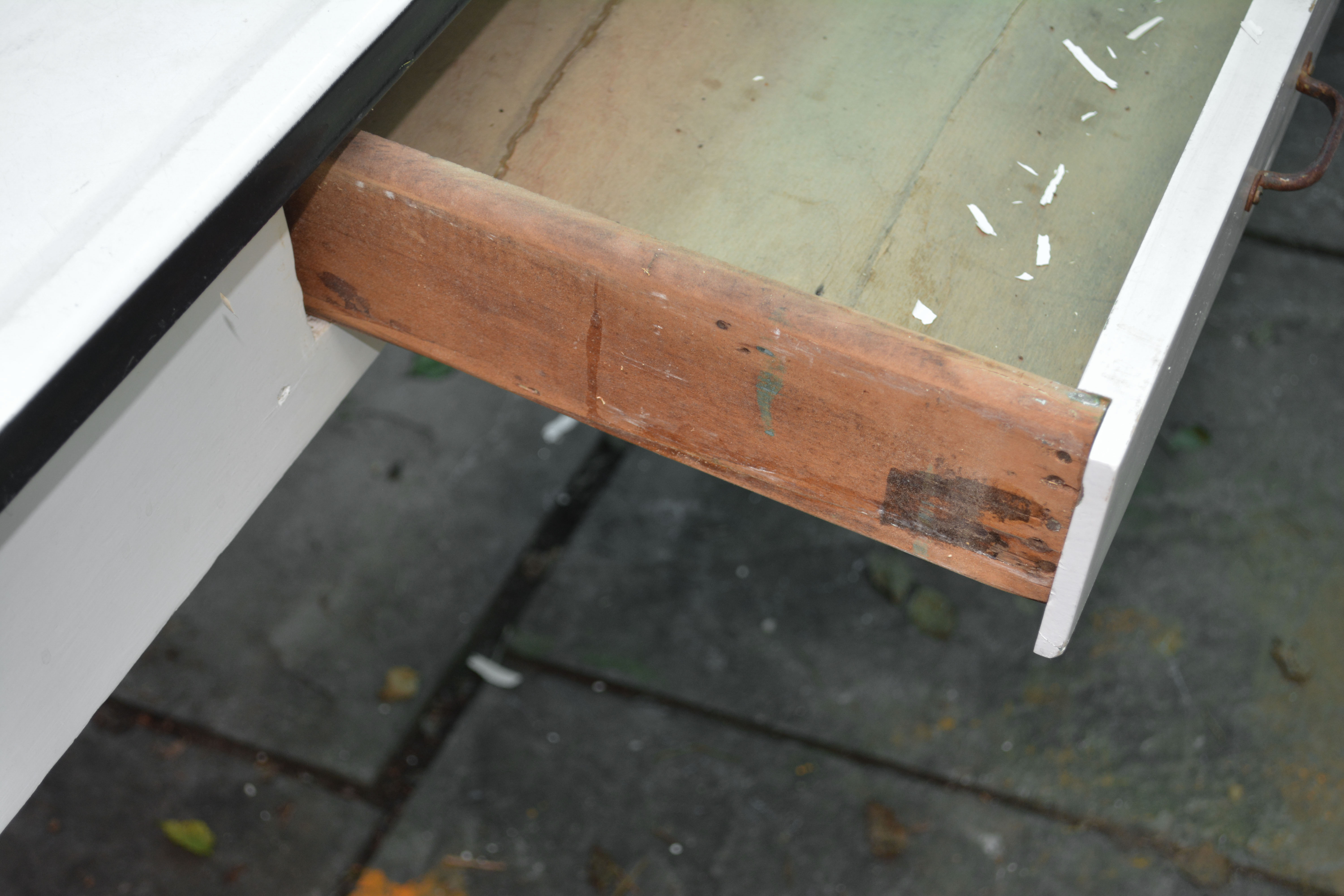 White Metal Top Kitchen Work Table