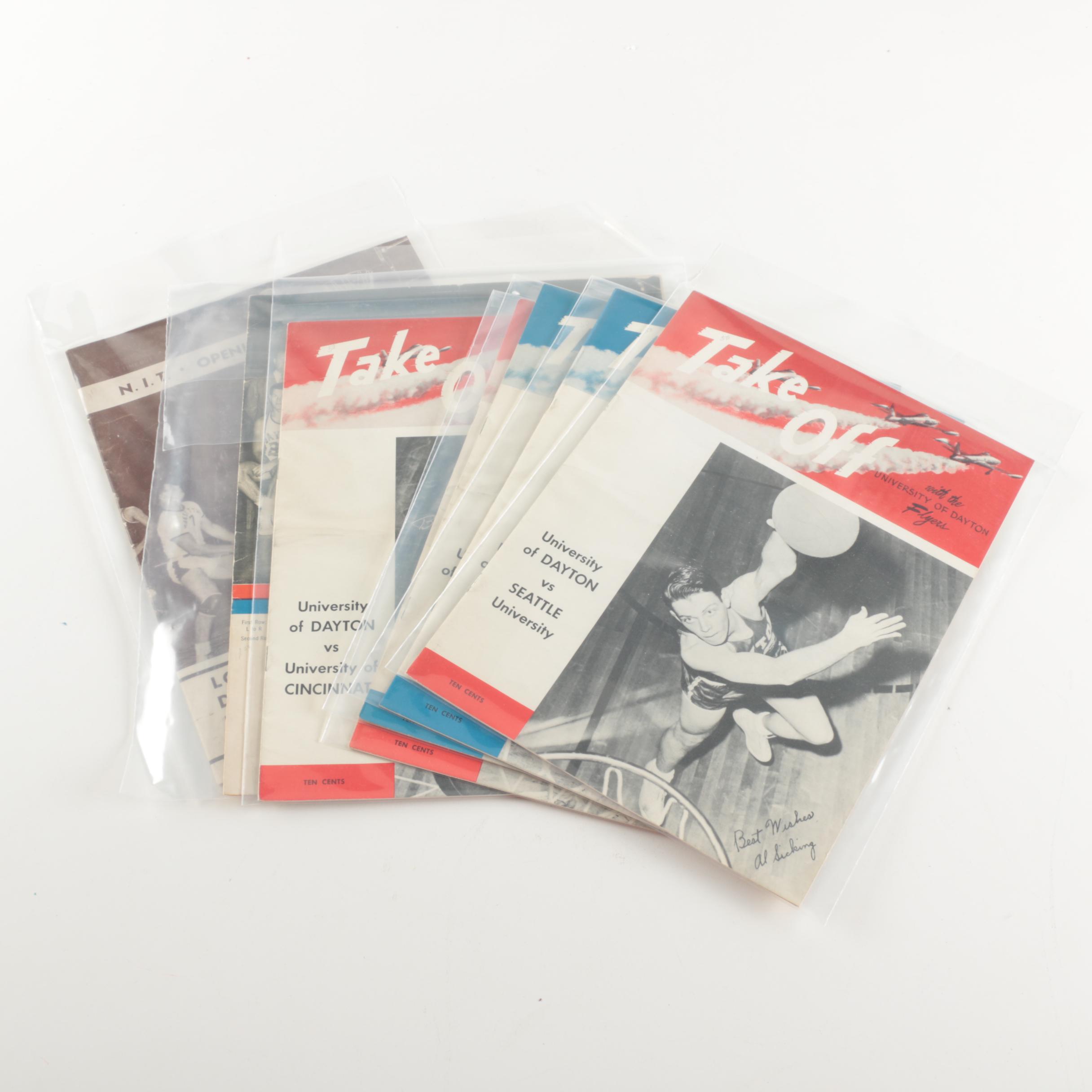 Vintage University of Dayton Basketball Game Programs