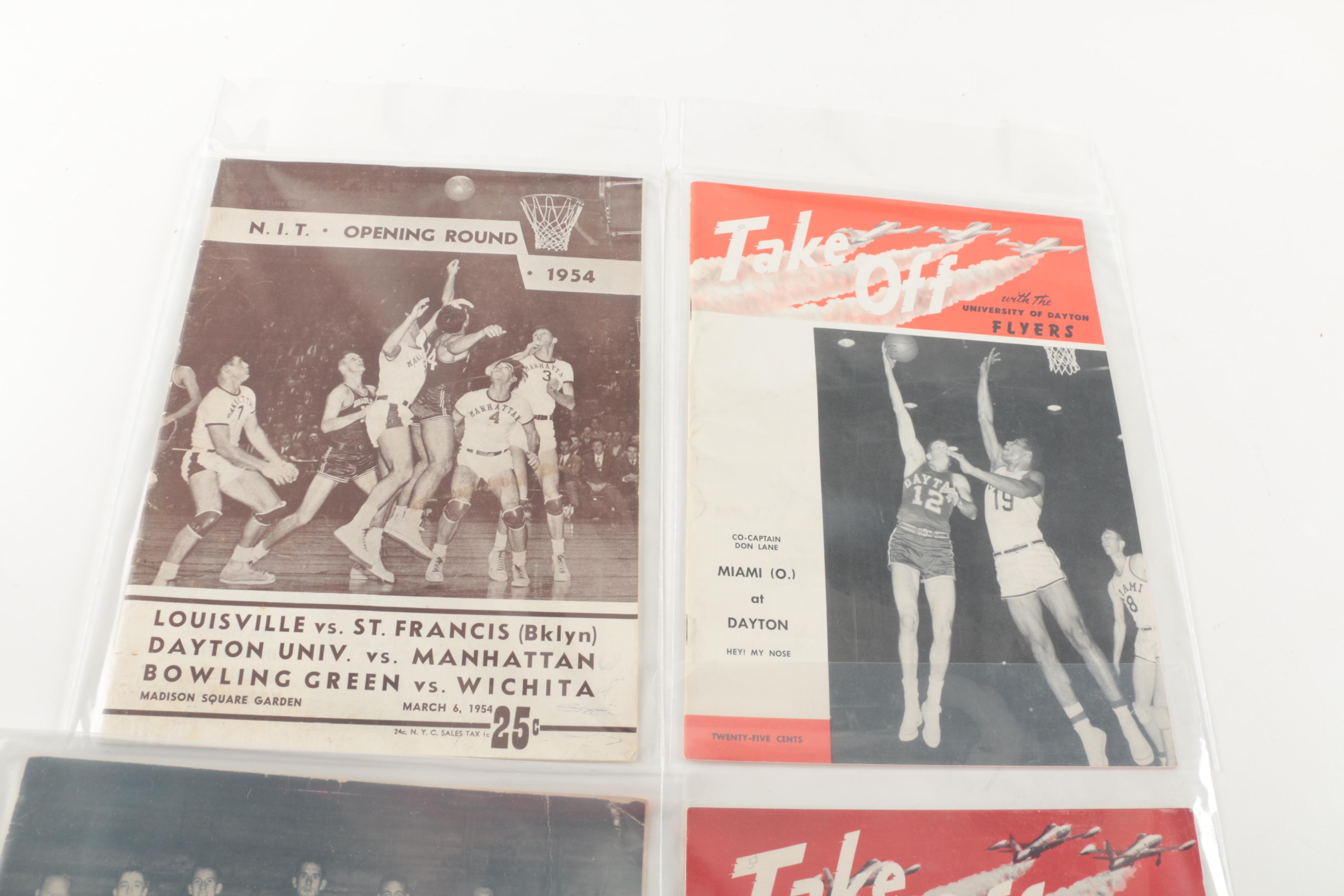 Vintage University of Dayton Basketball Game Programs
