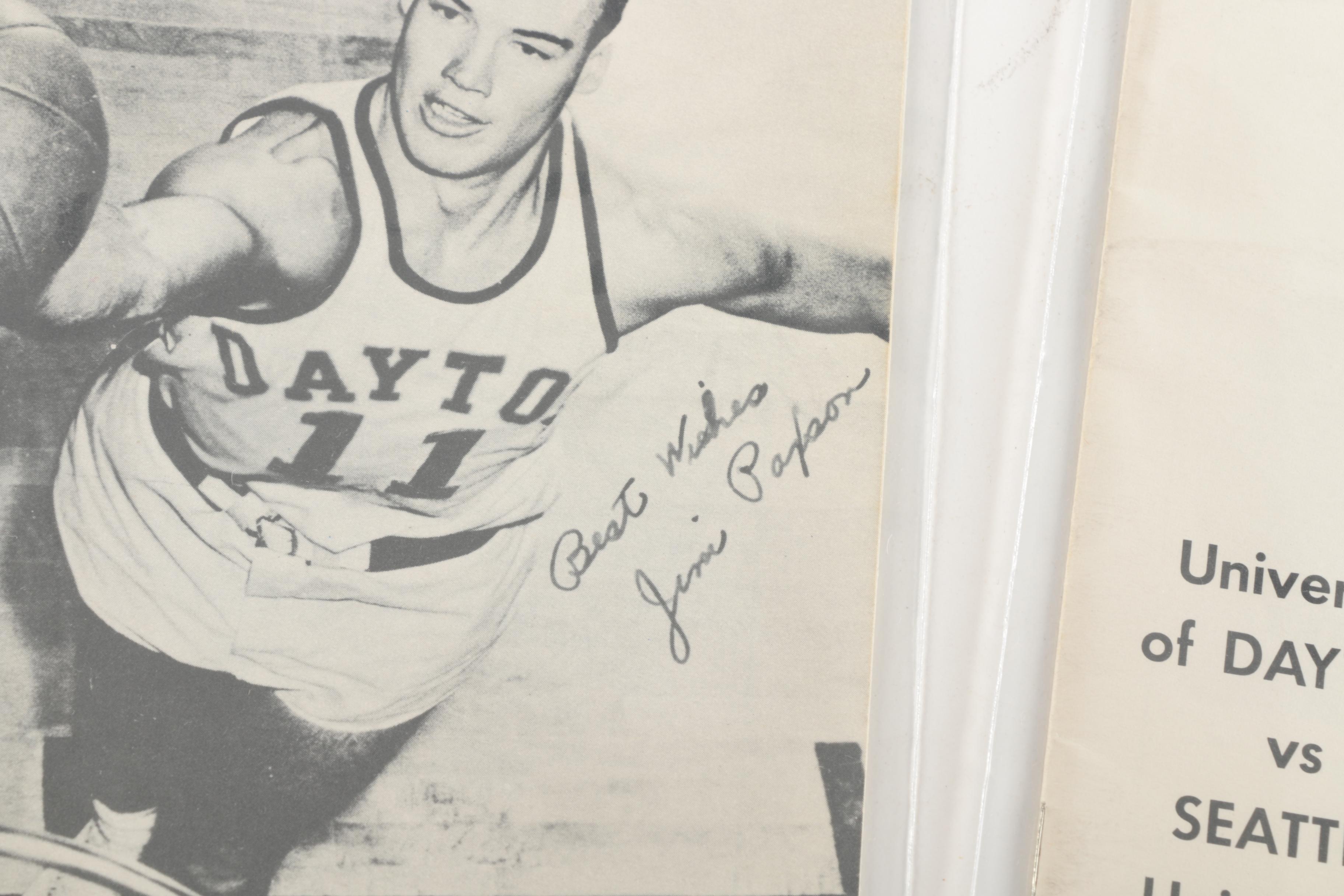 Vintage University of Dayton Basketball Game Programs