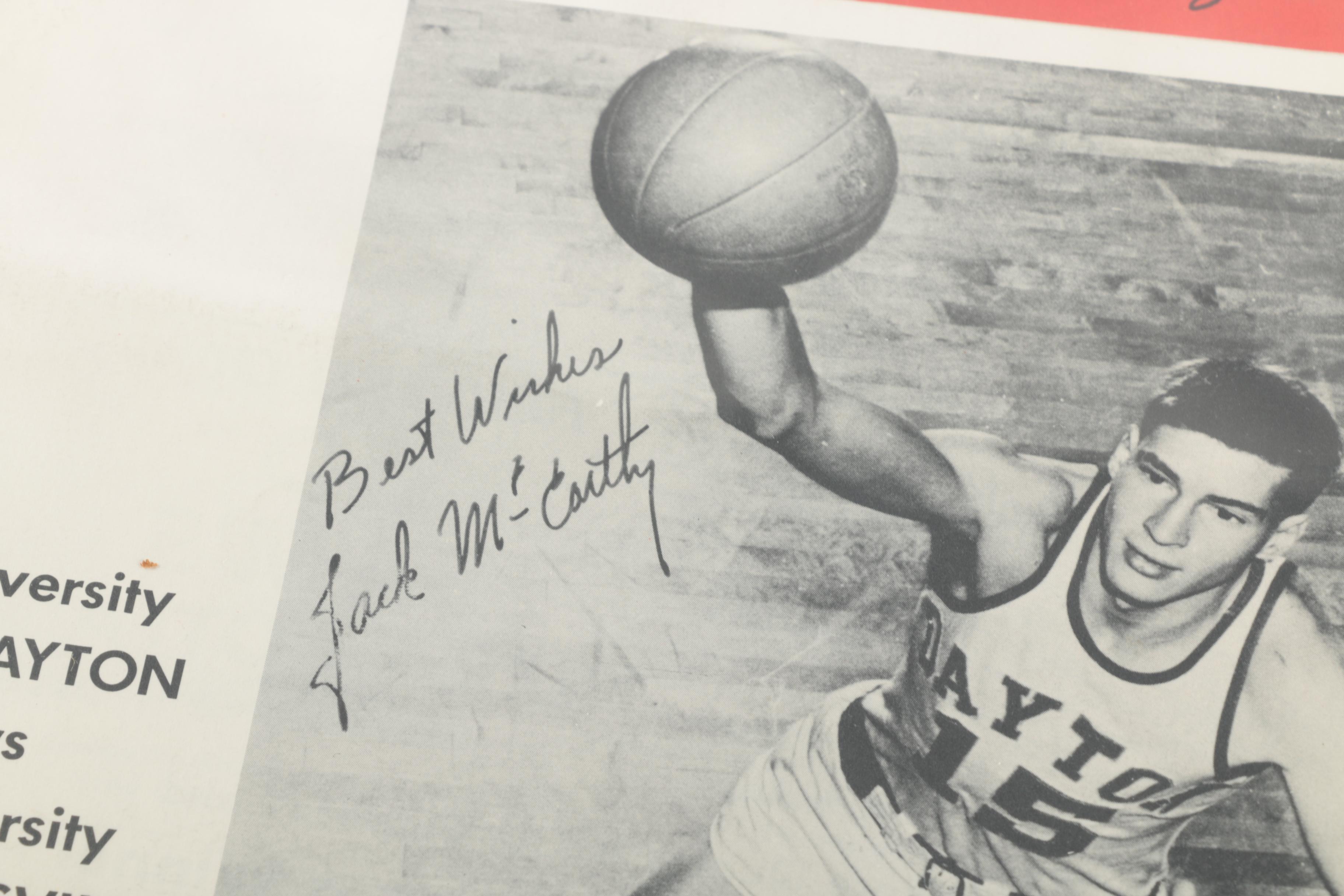 Vintage University of Dayton Basketball Game Programs