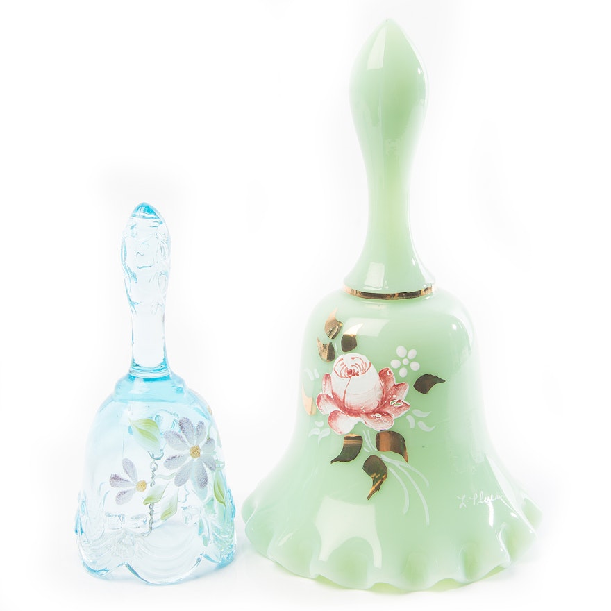 Hand Painted Fenton Bells