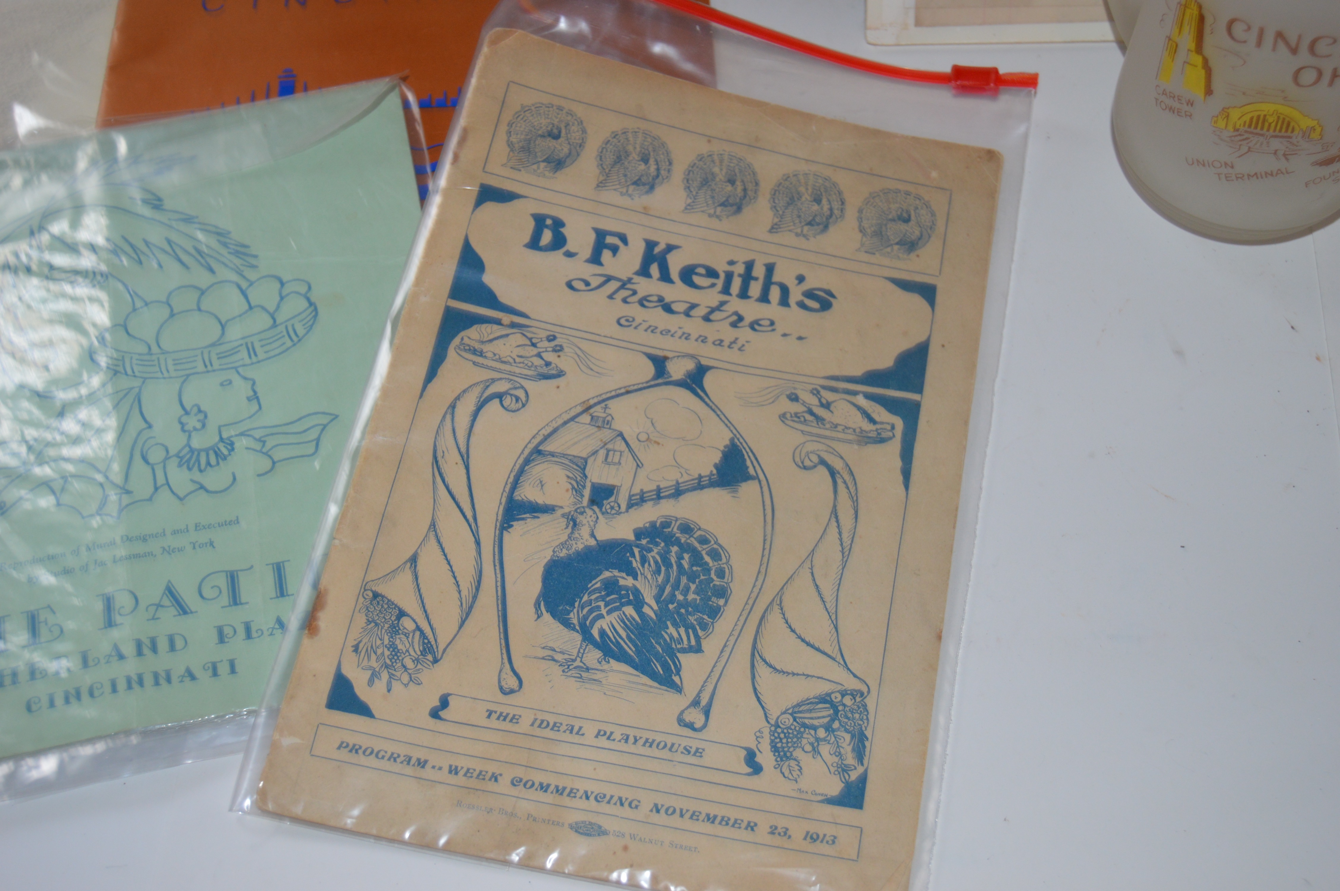 Vintage Cincinnati Ephemera Including a 1950s Beverly Hills Country Club Program