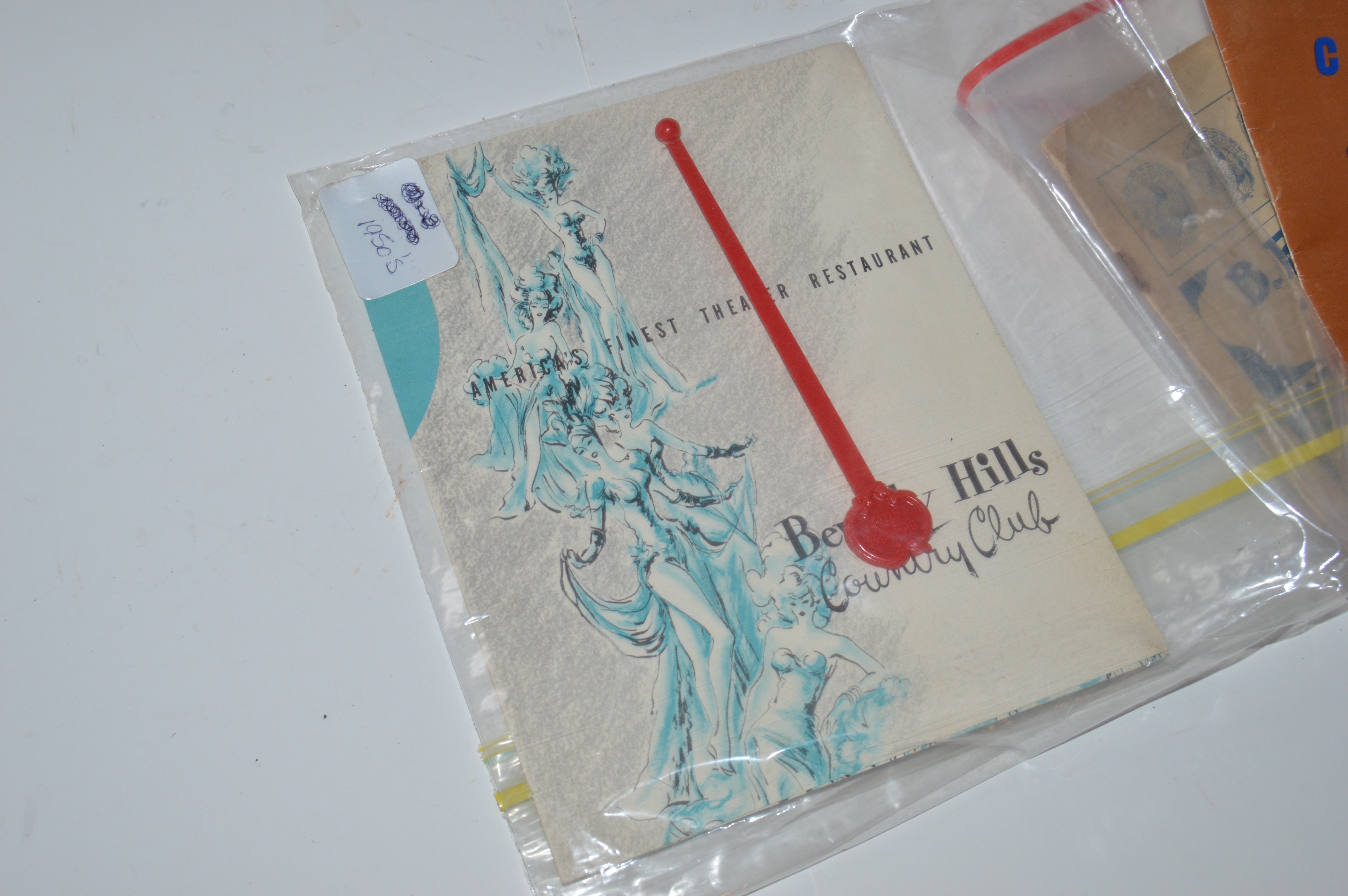 Vintage Cincinnati Ephemera Including a 1950s Beverly Hills Country Club Program