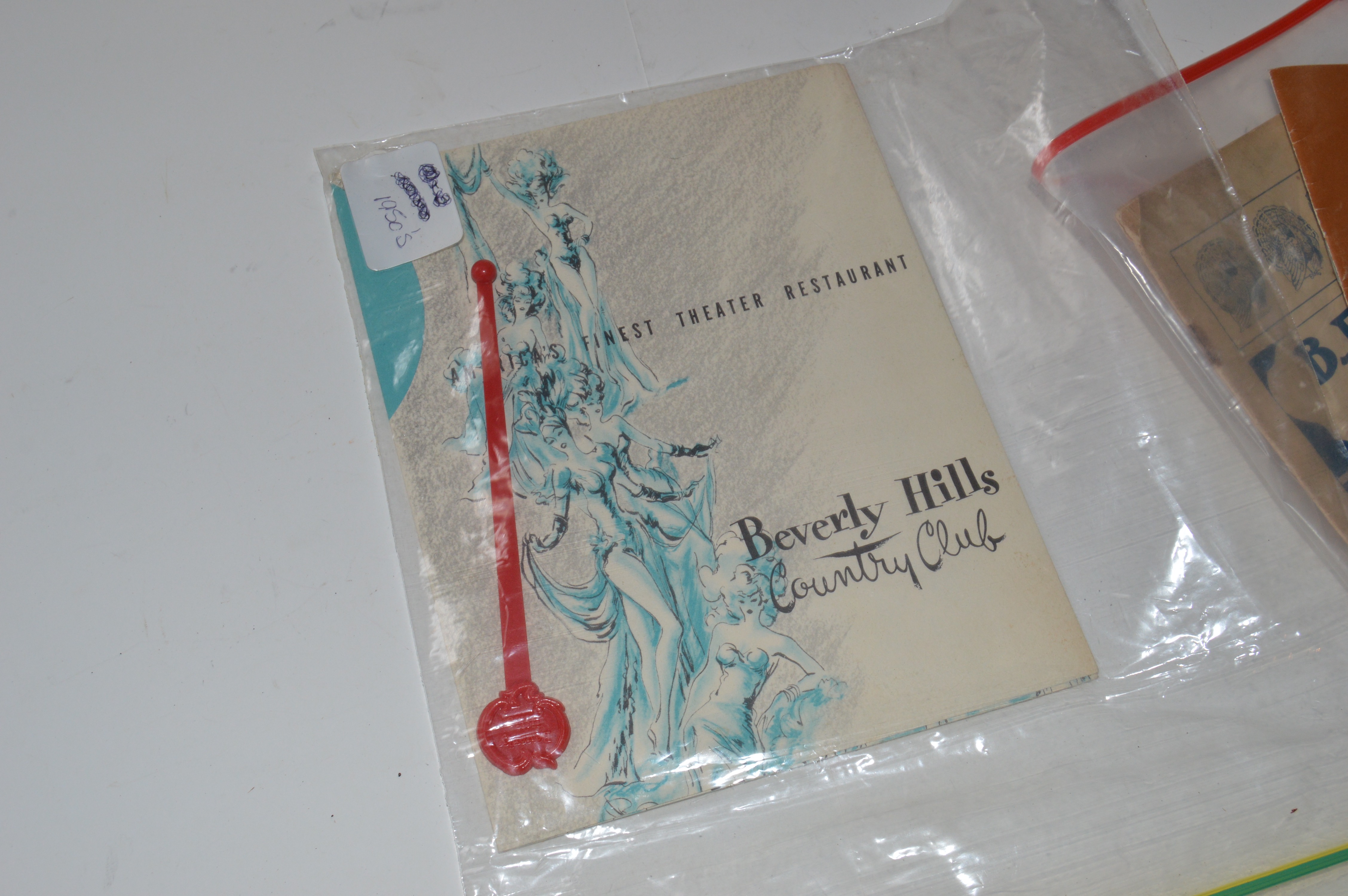 Vintage Cincinnati Ephemera Including a 1950s Beverly Hills Country Club Program