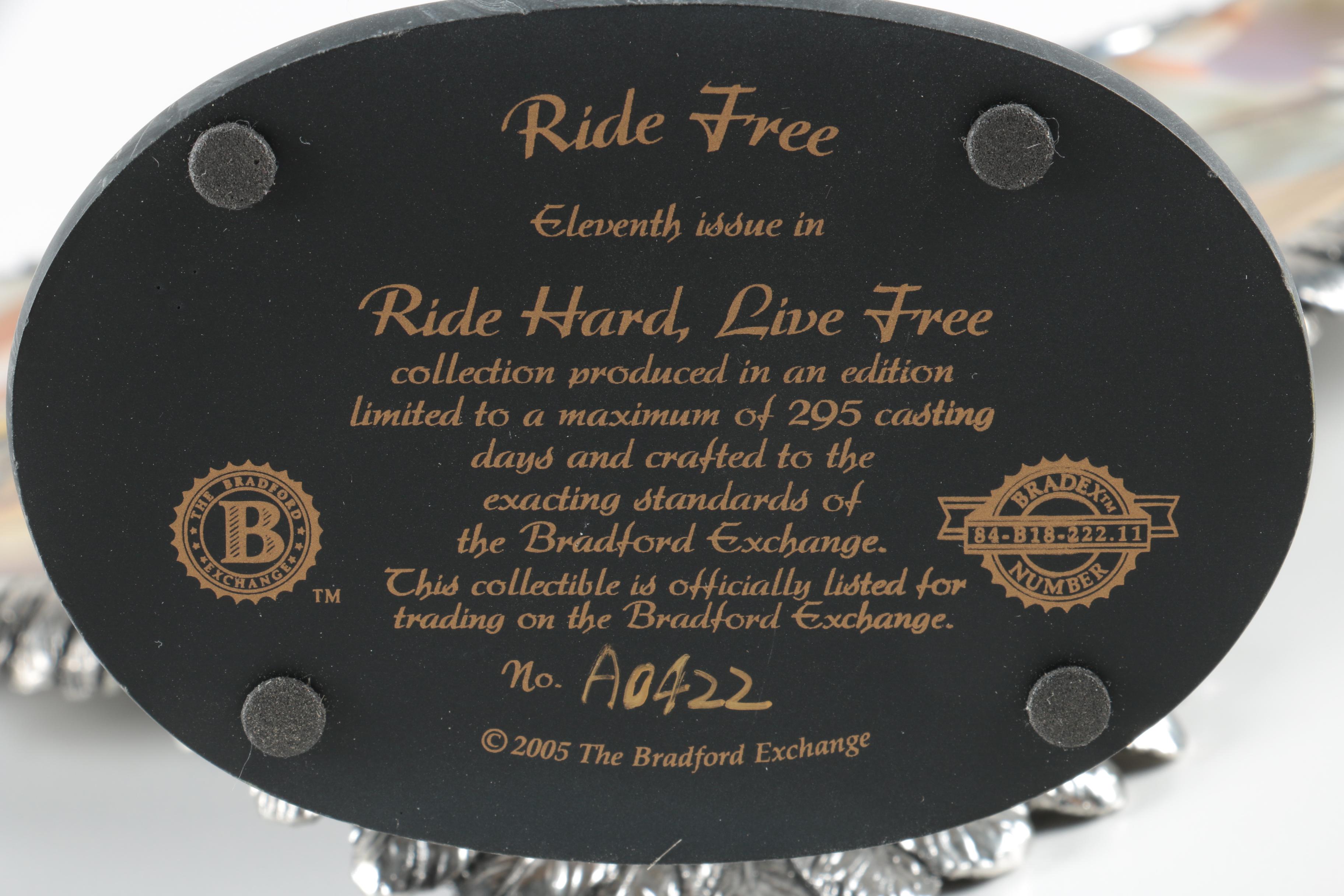 Bradford Exchange "Live to Ride, Ride to Live" Eagle Collection