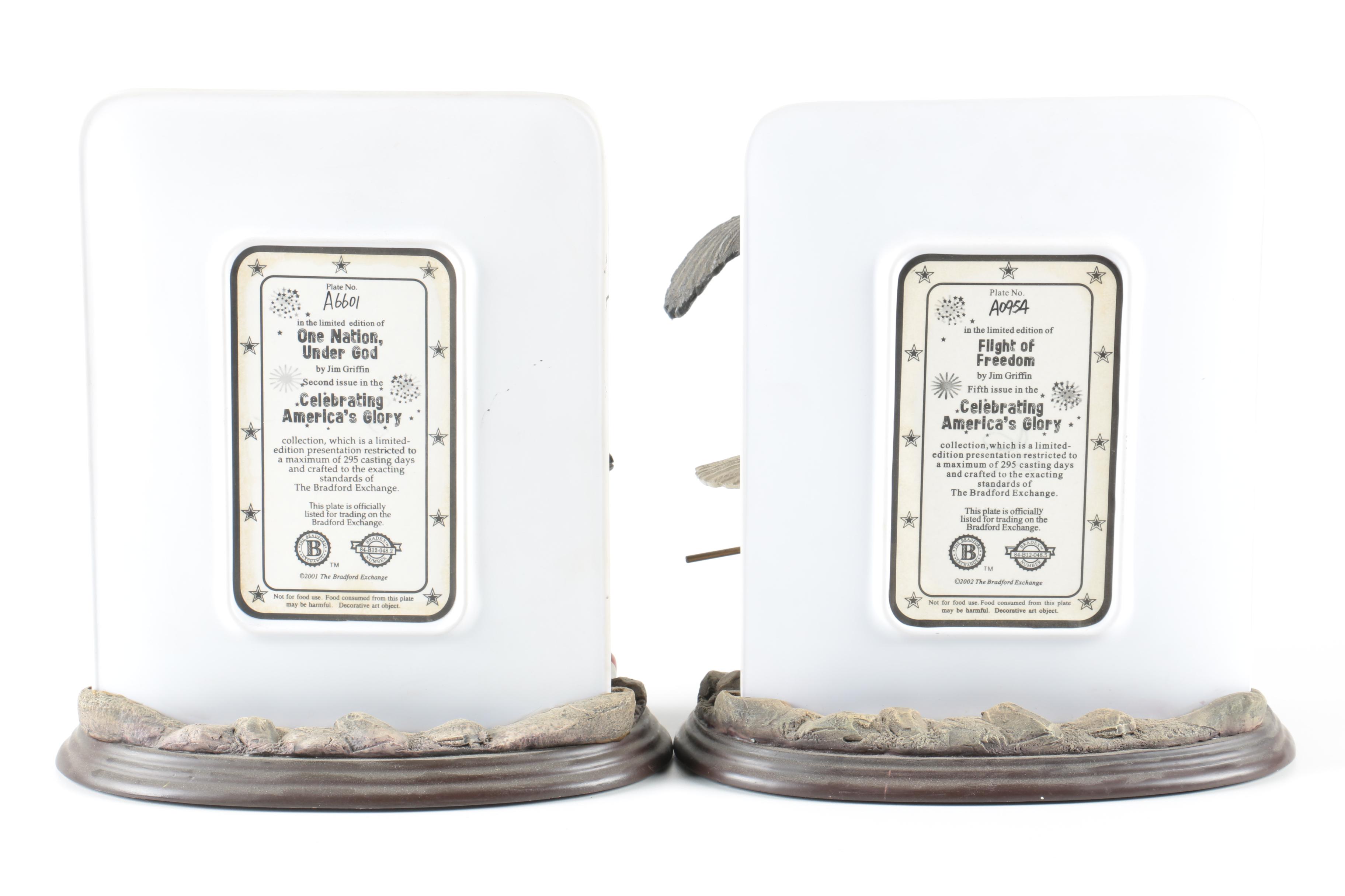 Bradford Exchange "Celebrating America's Glory" Plate and Figurine Sets