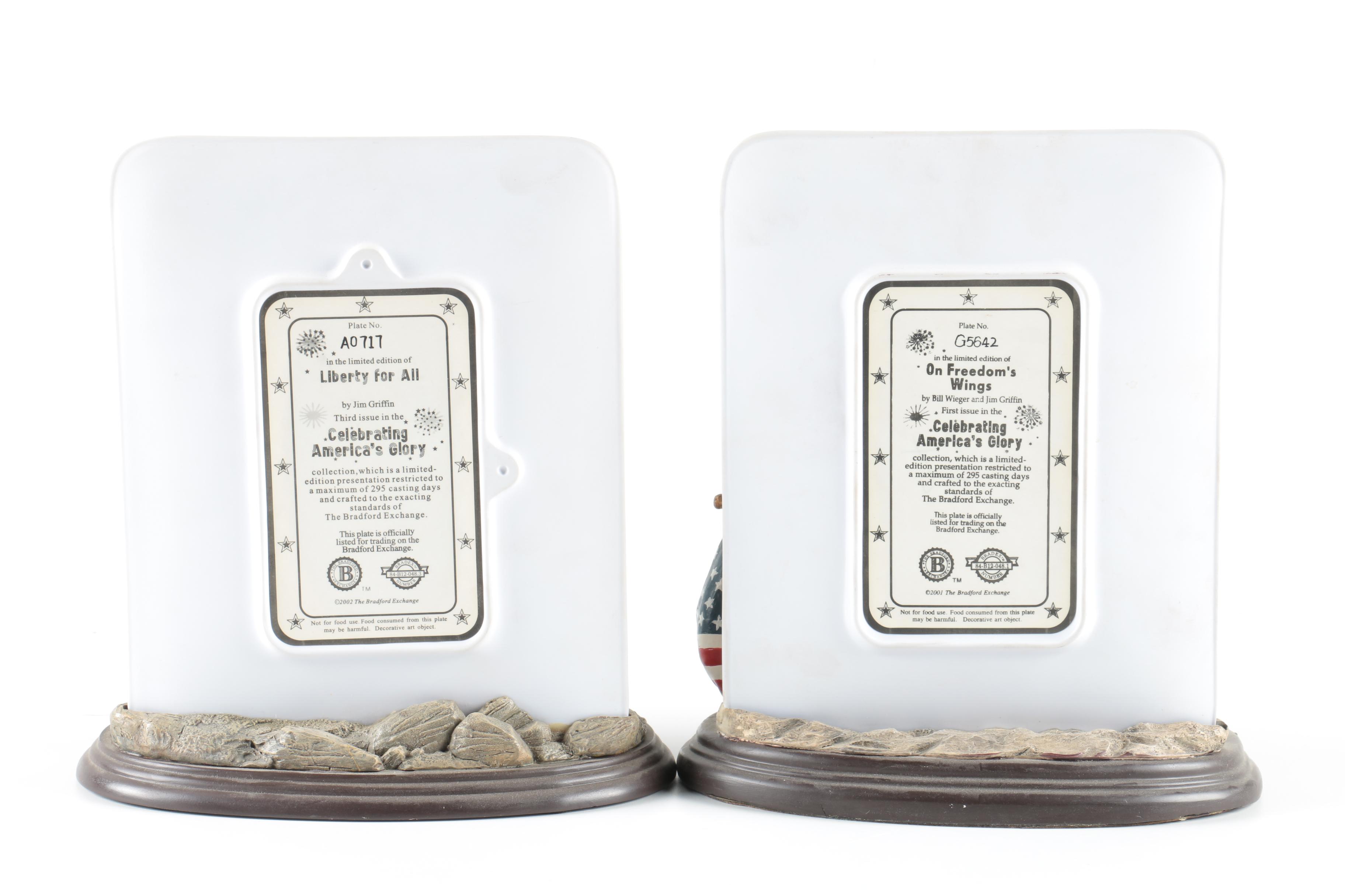 Bradford Exchange "Celebrating America's Glory" Plate and Figurine Sets