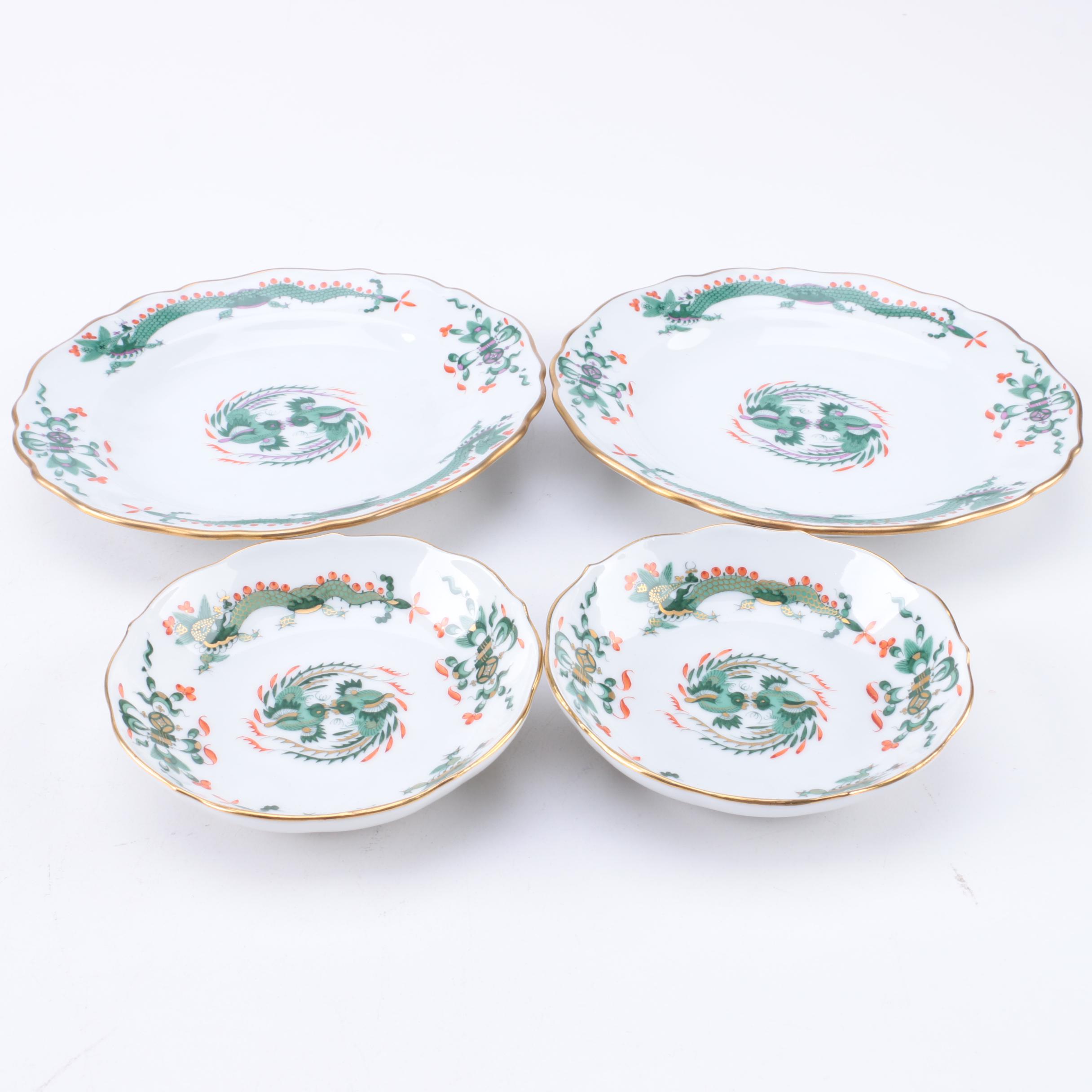 1934-1945 "Dragon Green" Meissen Porcelain Tableware