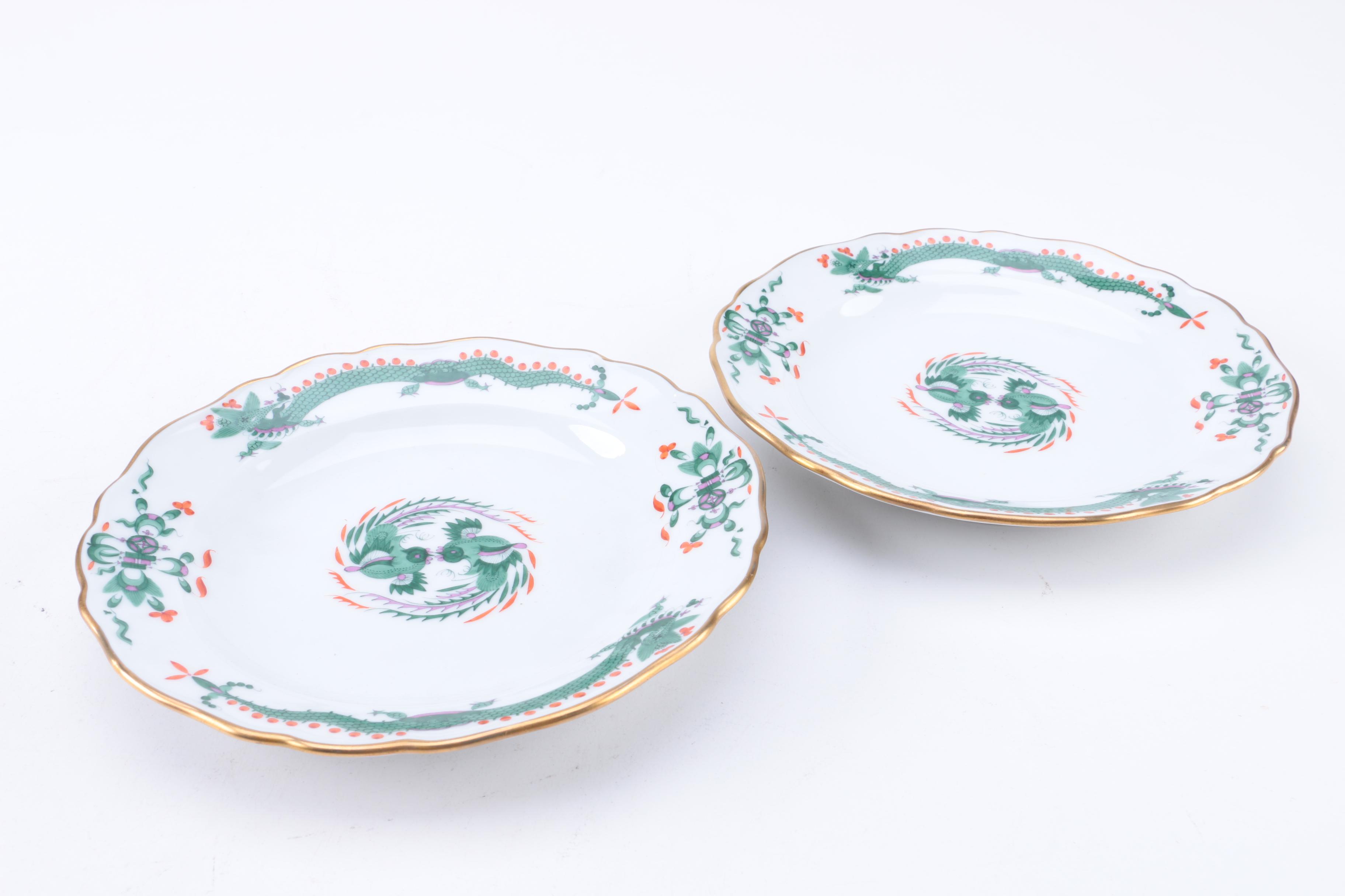 1934-1945 "Dragon Green" Meissen Porcelain Tableware