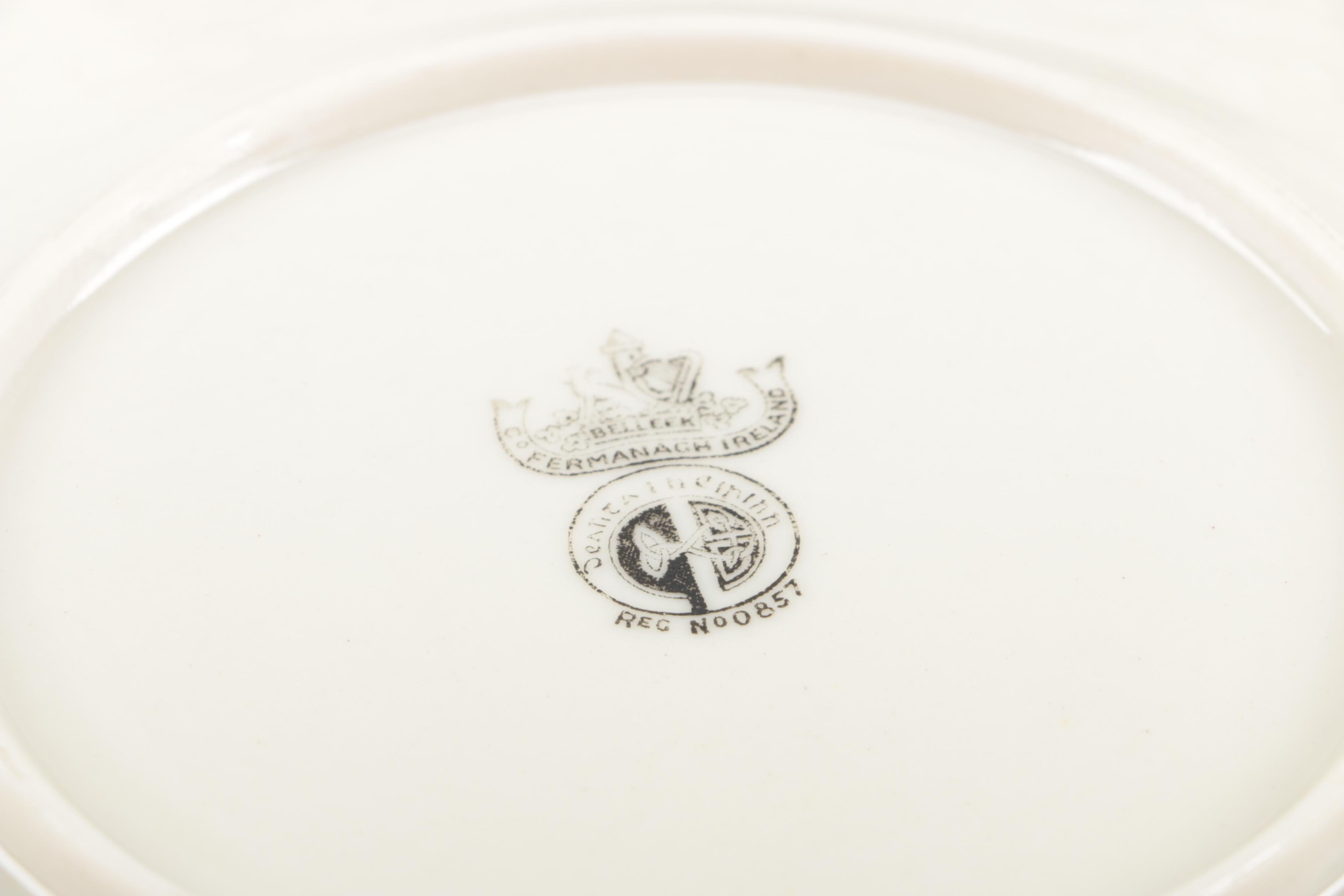 Belleek "Shamrock" and Hollóháza Clover Decorated Tableware with Aynsley