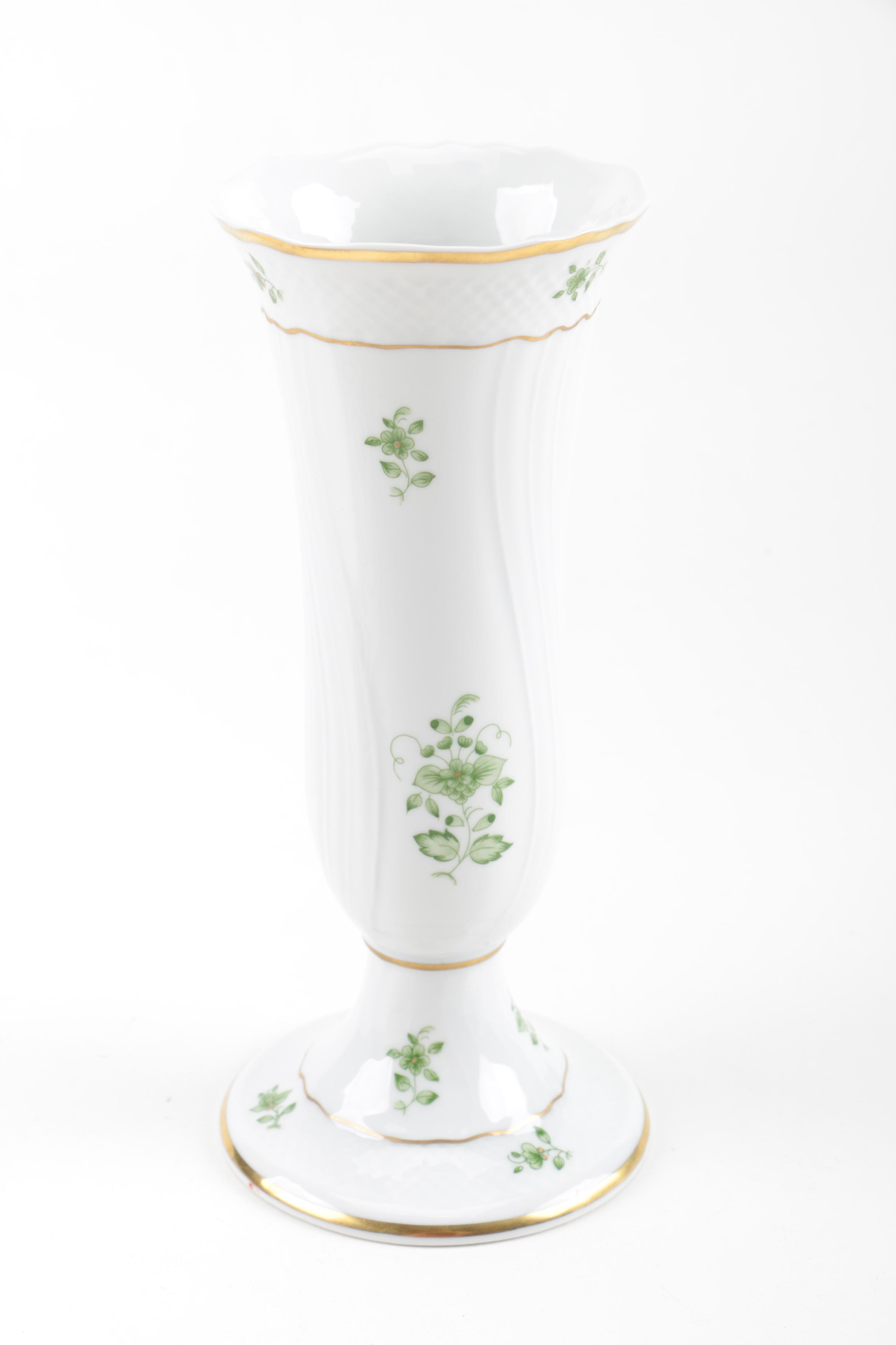 Belleek "Shamrock" and Hollóháza Clover Decorated Tableware with Aynsley