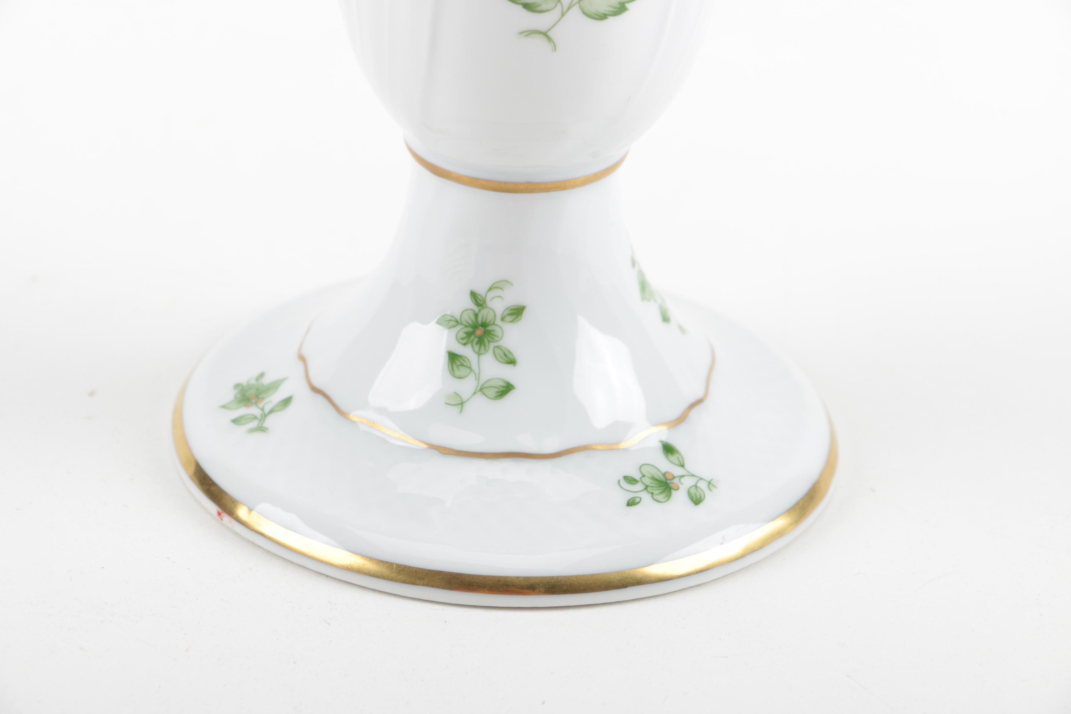 Belleek "Shamrock" and Hollóháza Clover Decorated Tableware with Aynsley