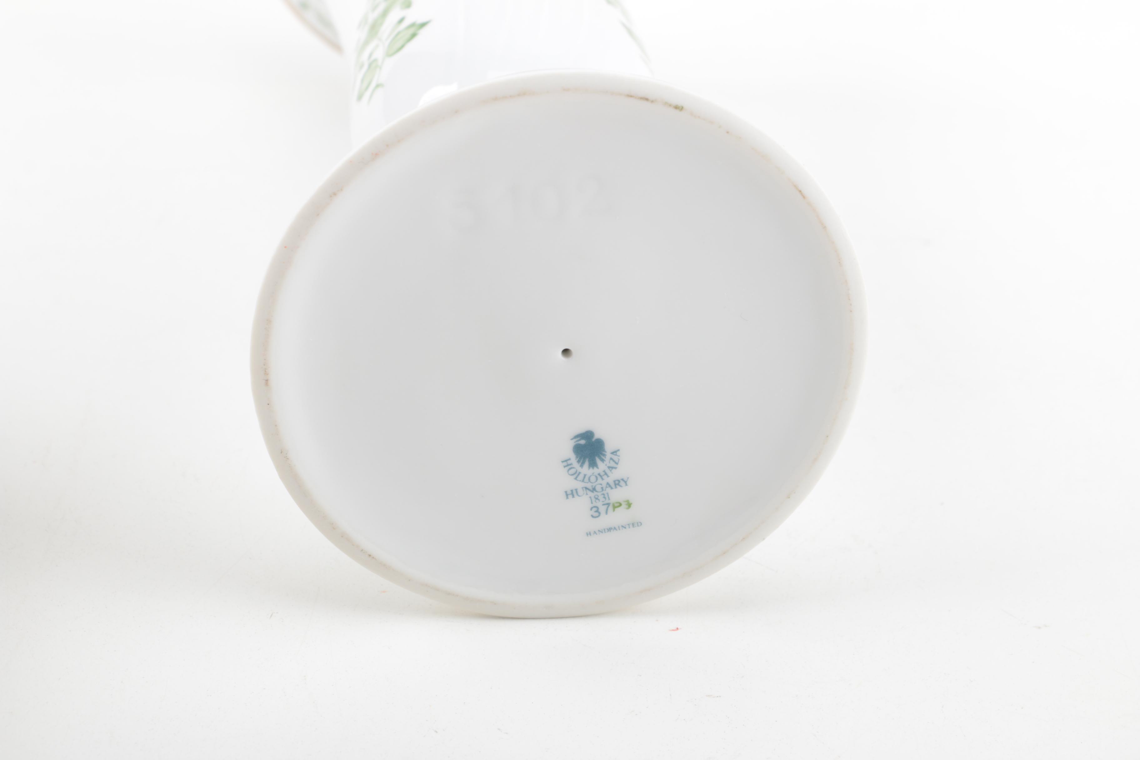 Belleek "Shamrock" and Hollóháza Clover Decorated Tableware with Aynsley