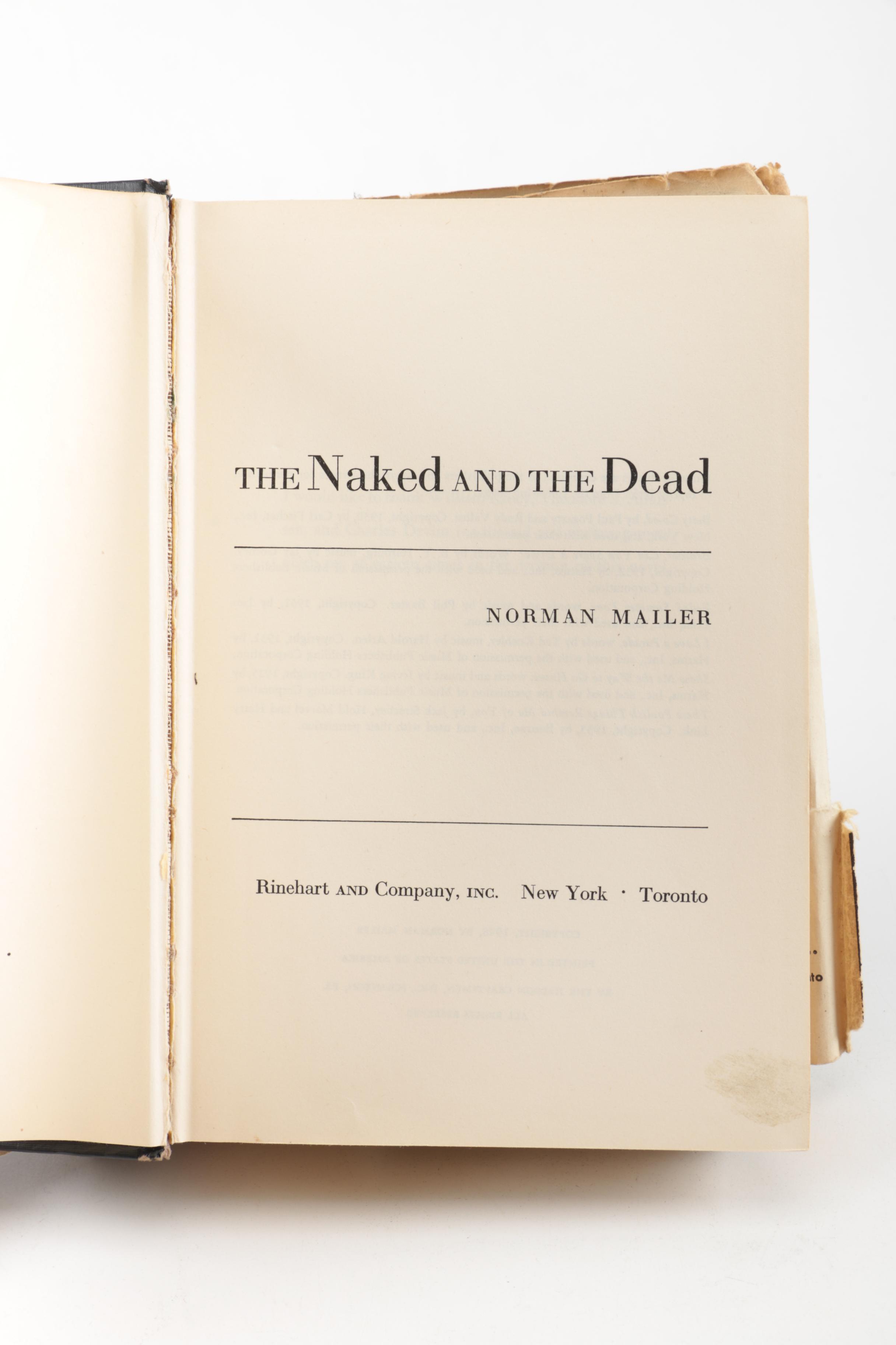 1948 Third Printing "The Naked and the Dead" by Norman Mailer