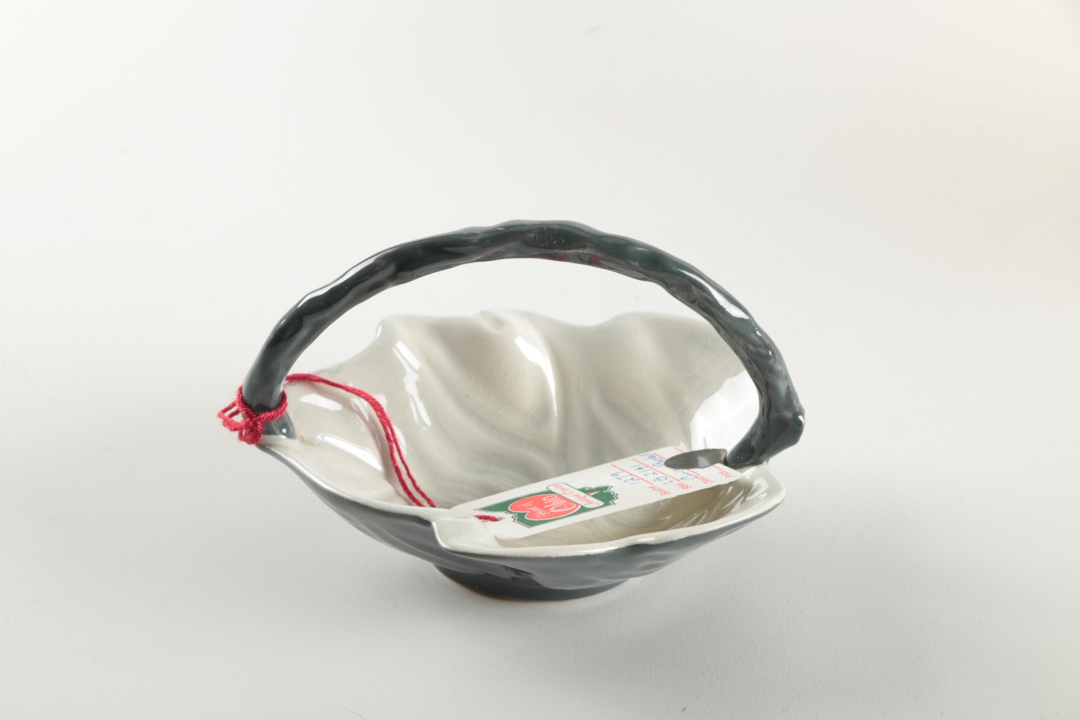 Three Vintage Handpainted Porcelain Vessels