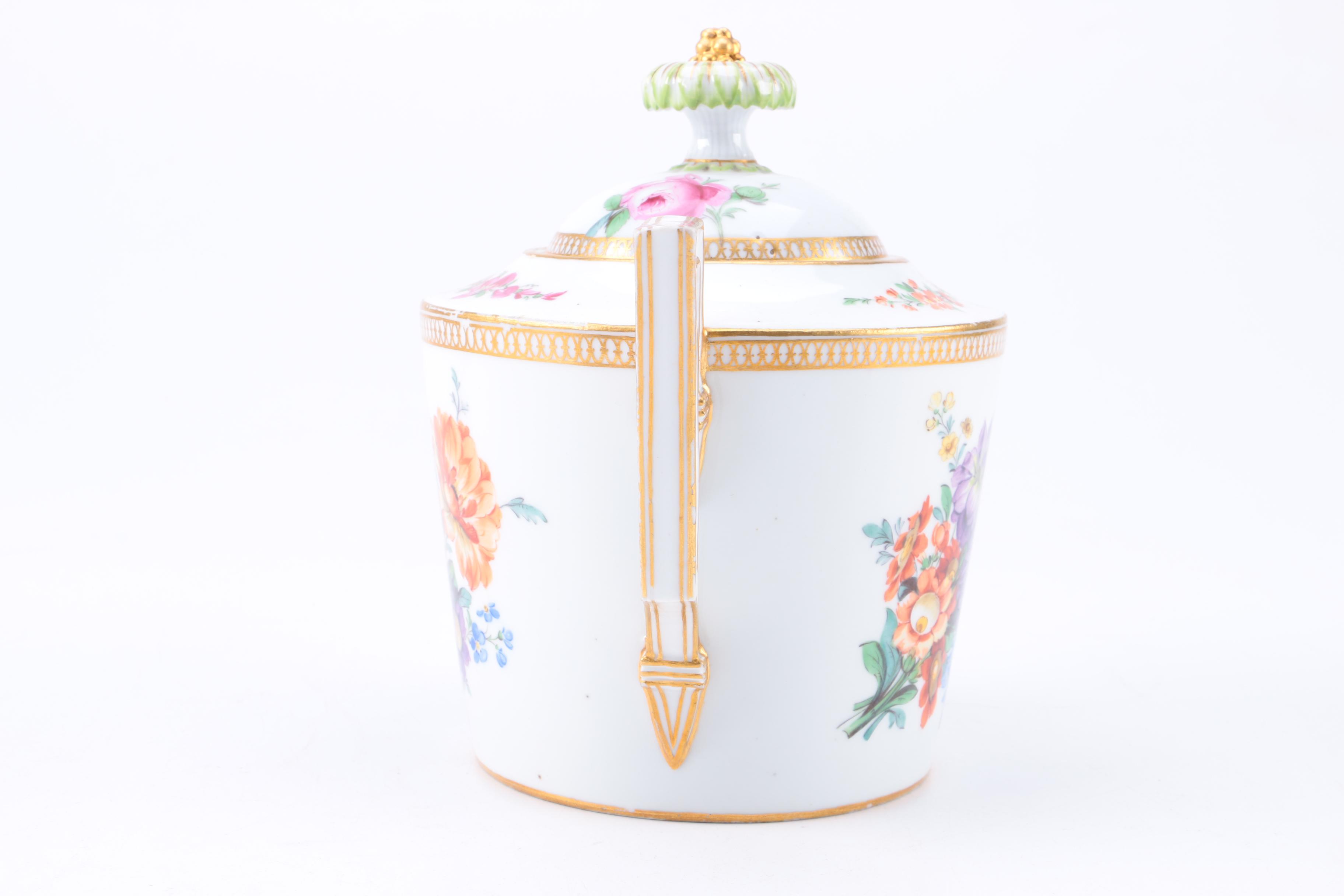 1800-1814 Meissen Deutsch Blumen Tea Service