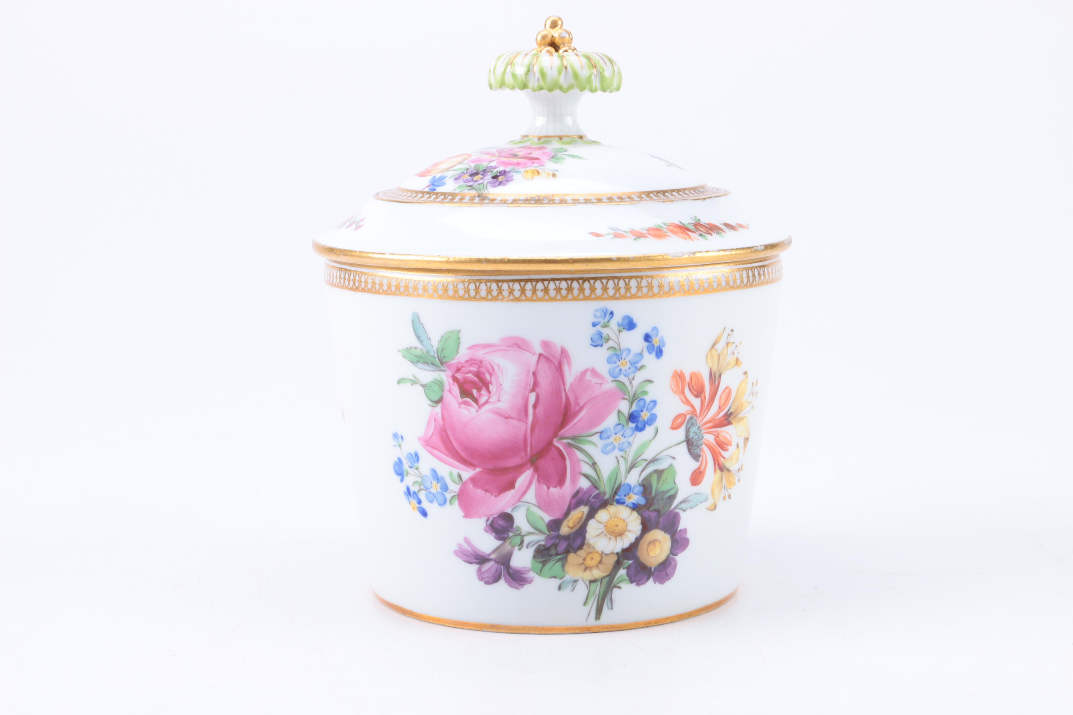 1800-1814 Meissen Deutsch Blumen Tea Service