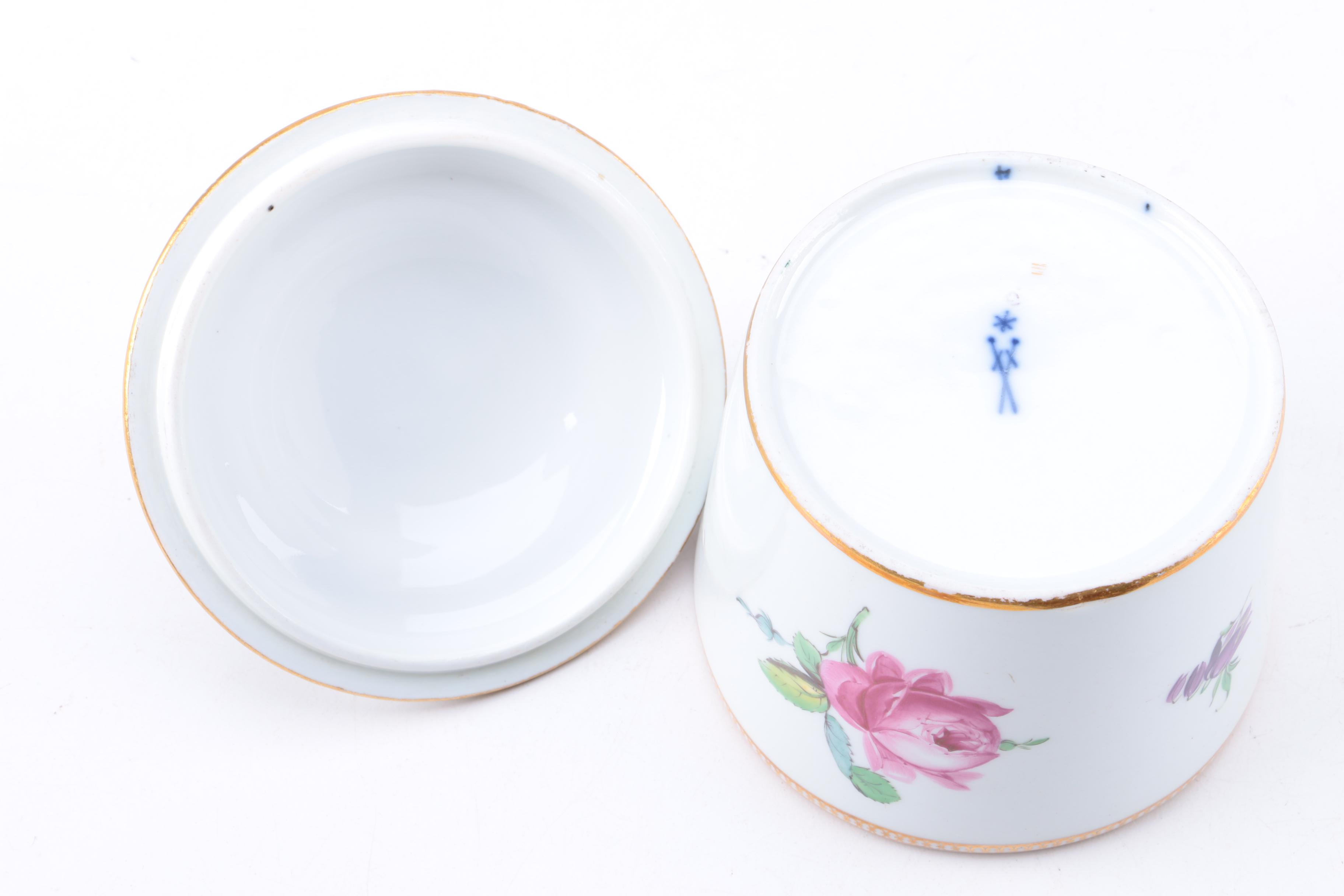 1800-1814 Meissen Deutsch Blumen Tea Service
