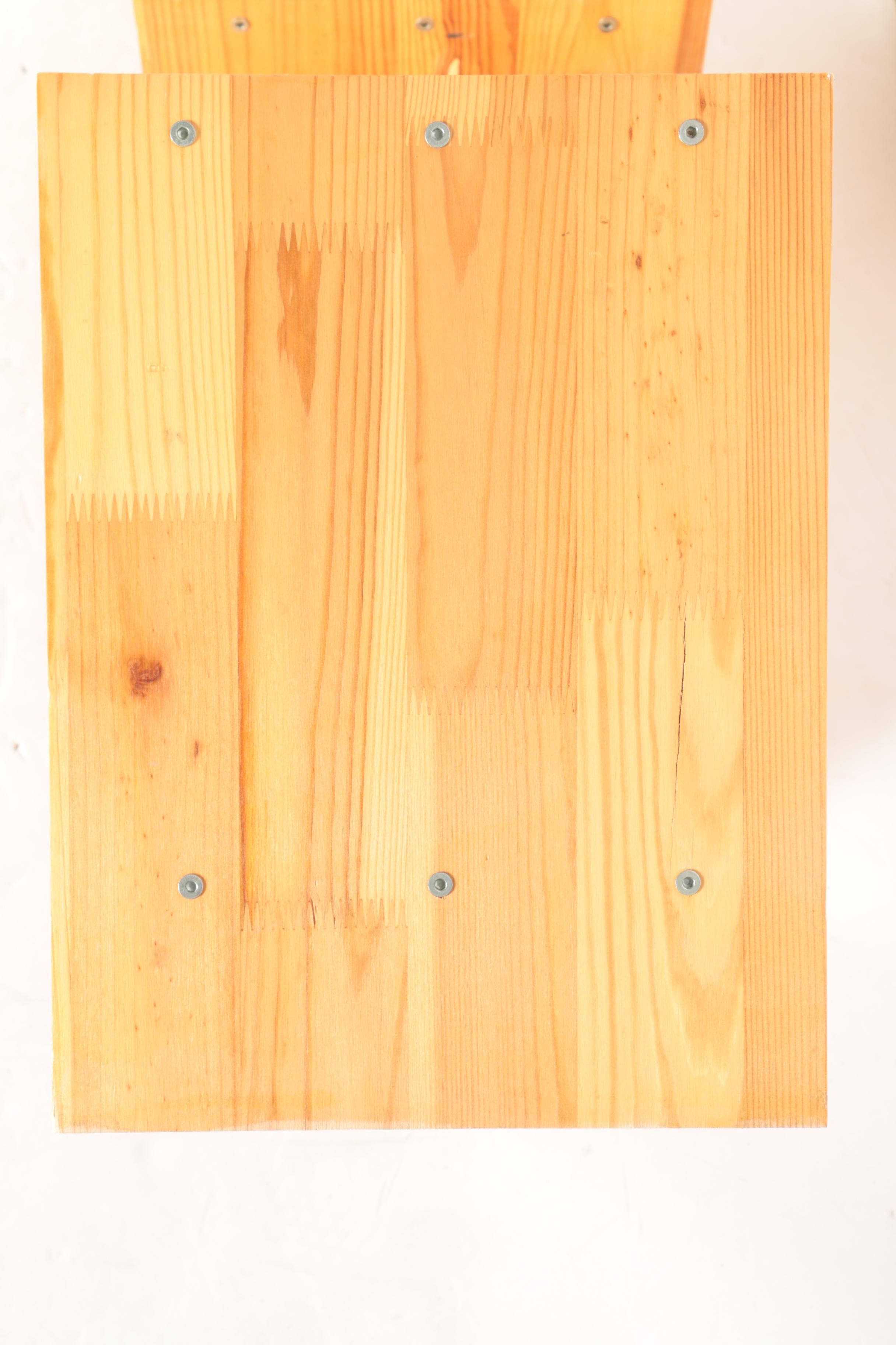 Two-Tier Wooden Shelves