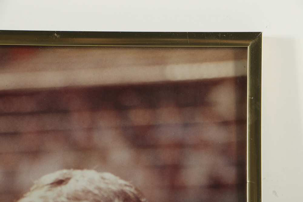 Hank Aaron and Harry Caray Signed Color Photograph