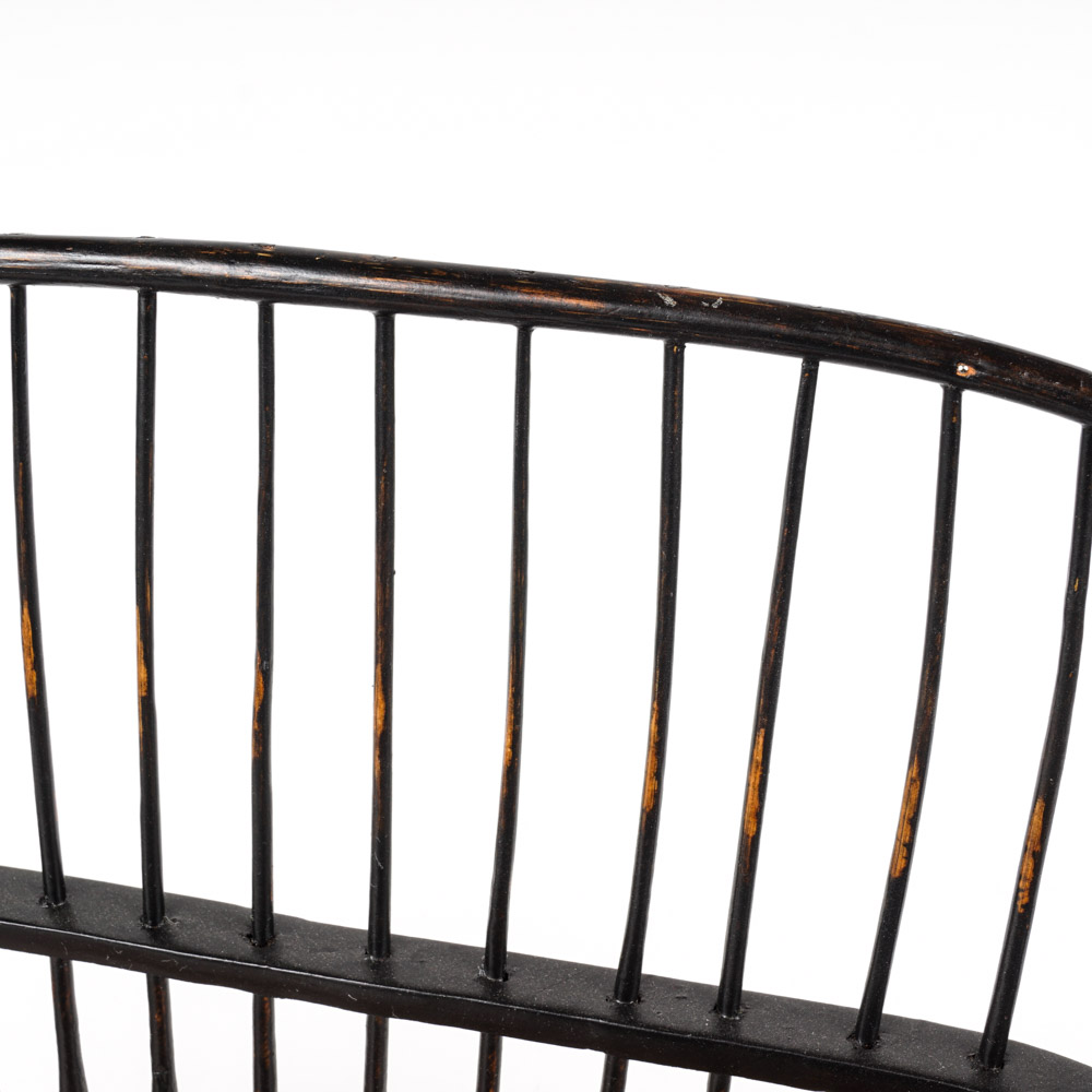 Miniature Windsor Style Settee with Spindle Back