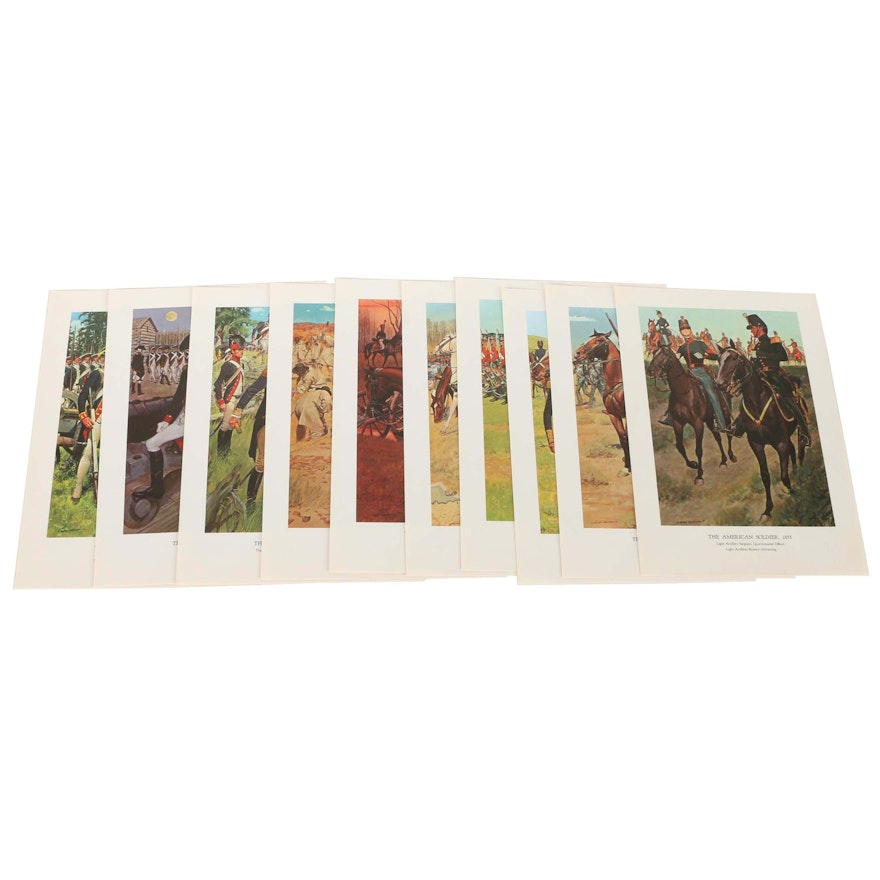 Collection of Vintage Prints From "The American Soldier" Series Issued by the U.S. Army