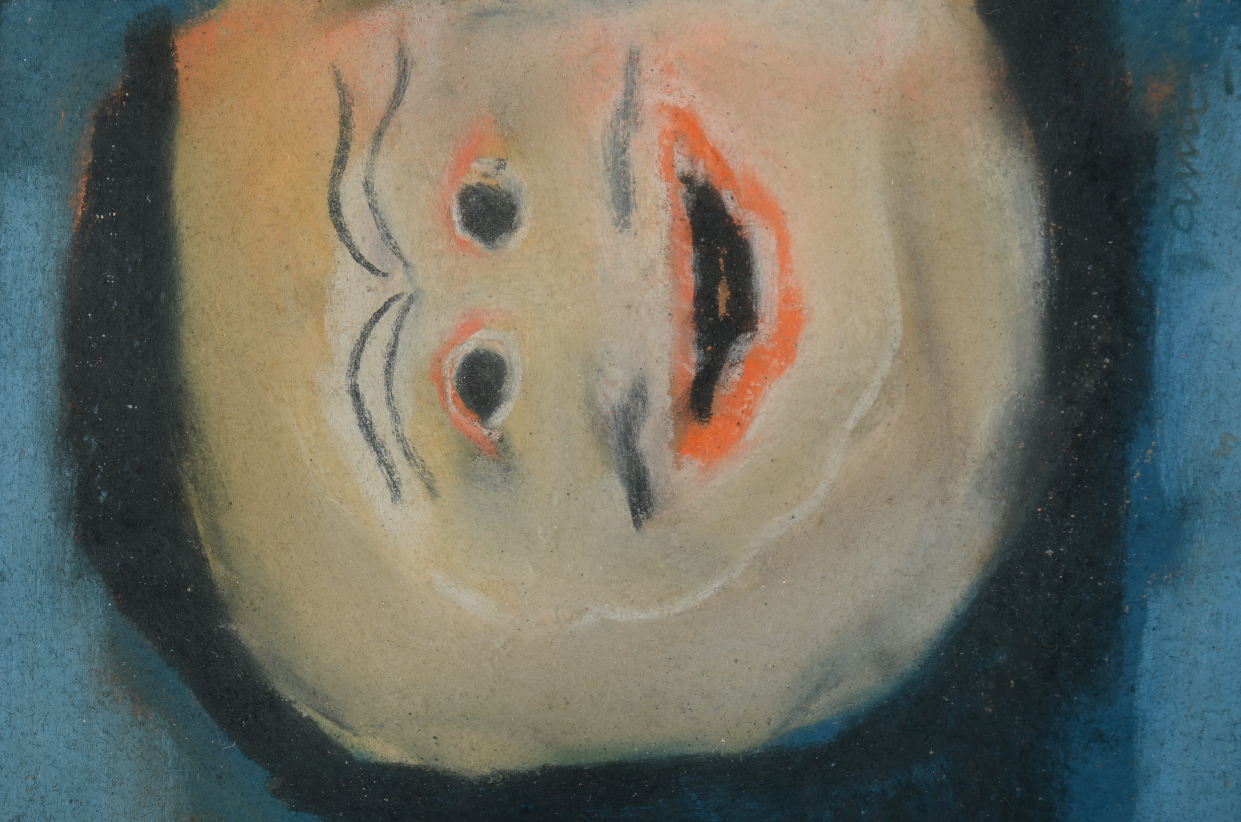 Zaini Pastel Drawing of Masks