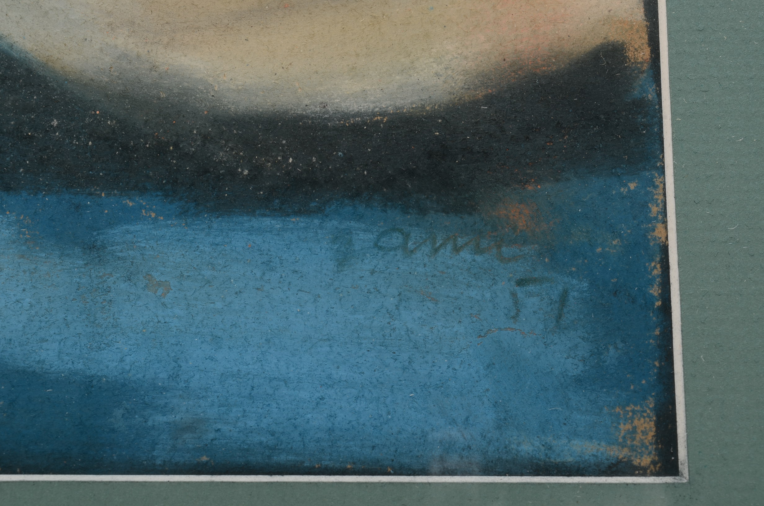 Zaini Pastel Drawing of Masks