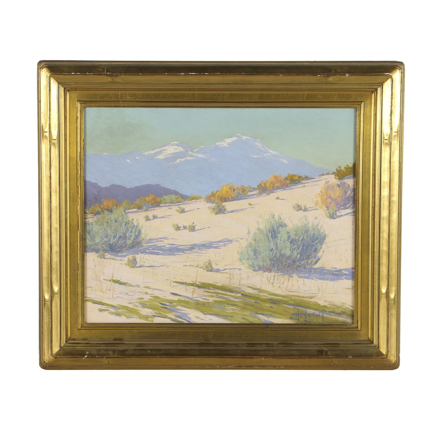 Harry B. Wagoner Oil Painting on Canvas "Sand and Silence"