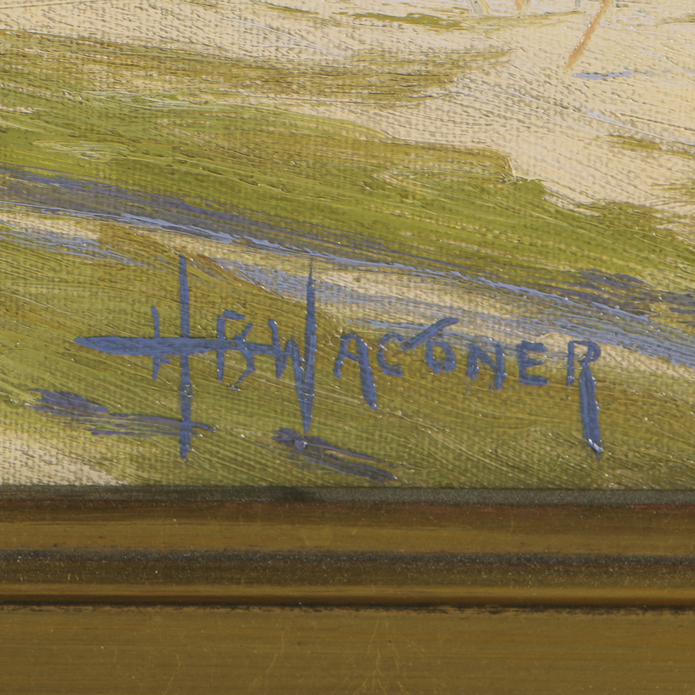 Harry B. Wagoner Oil Painting on Canvas "Sand and Silence"