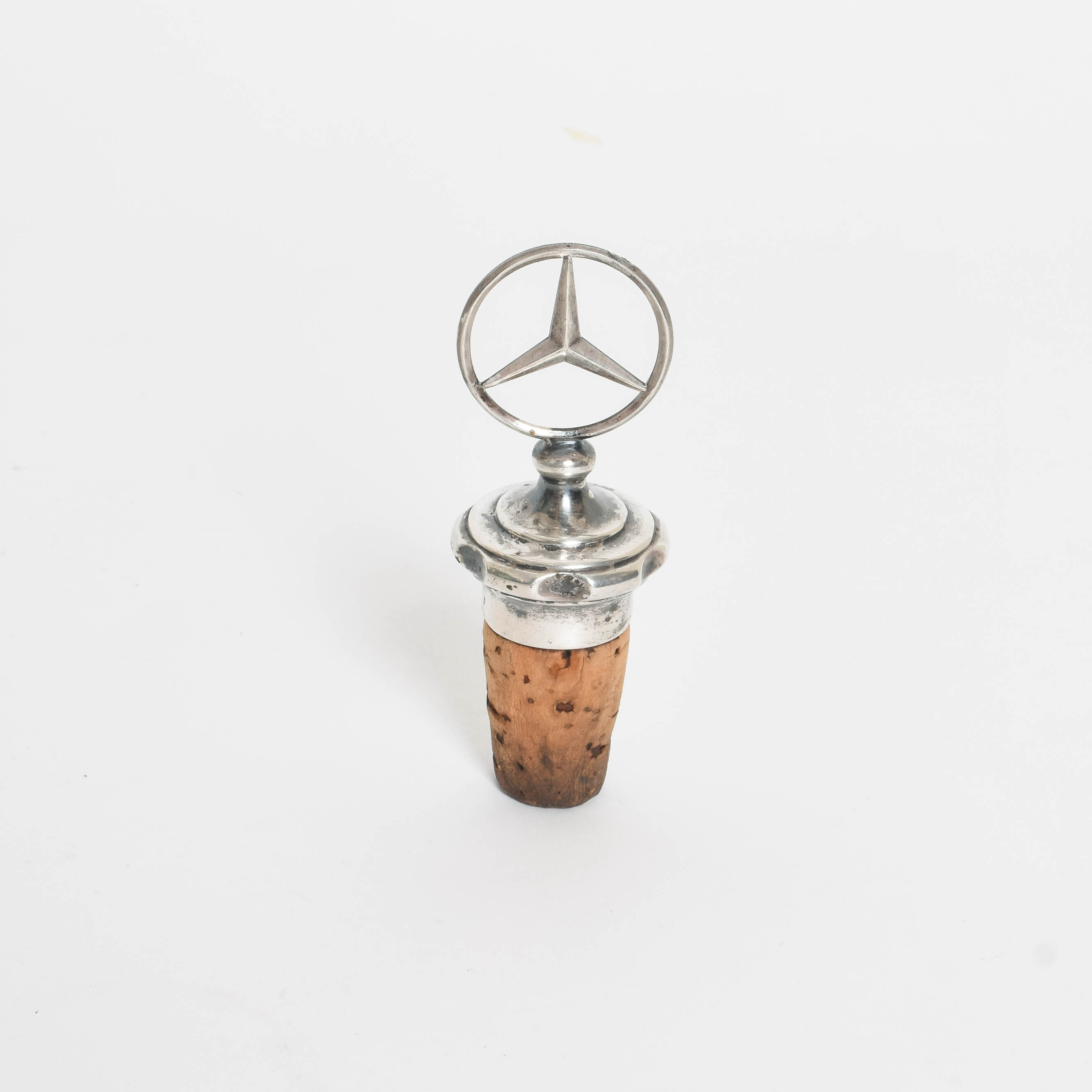 Sterling Silver Mercedes Logo 1926 Bottle Cork Topper