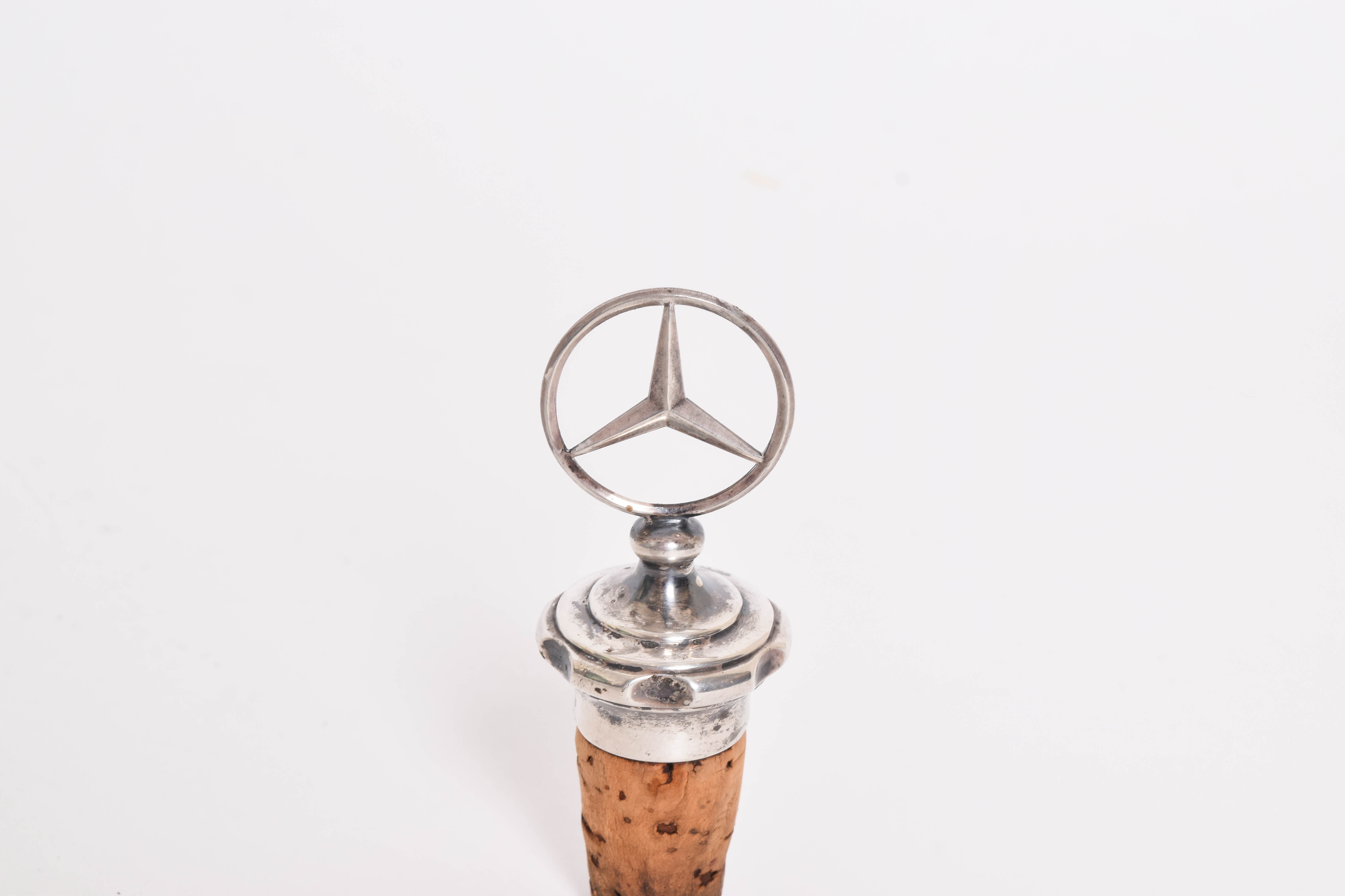 Sterling Silver Mercedes Logo 1926 Bottle Cork Topper