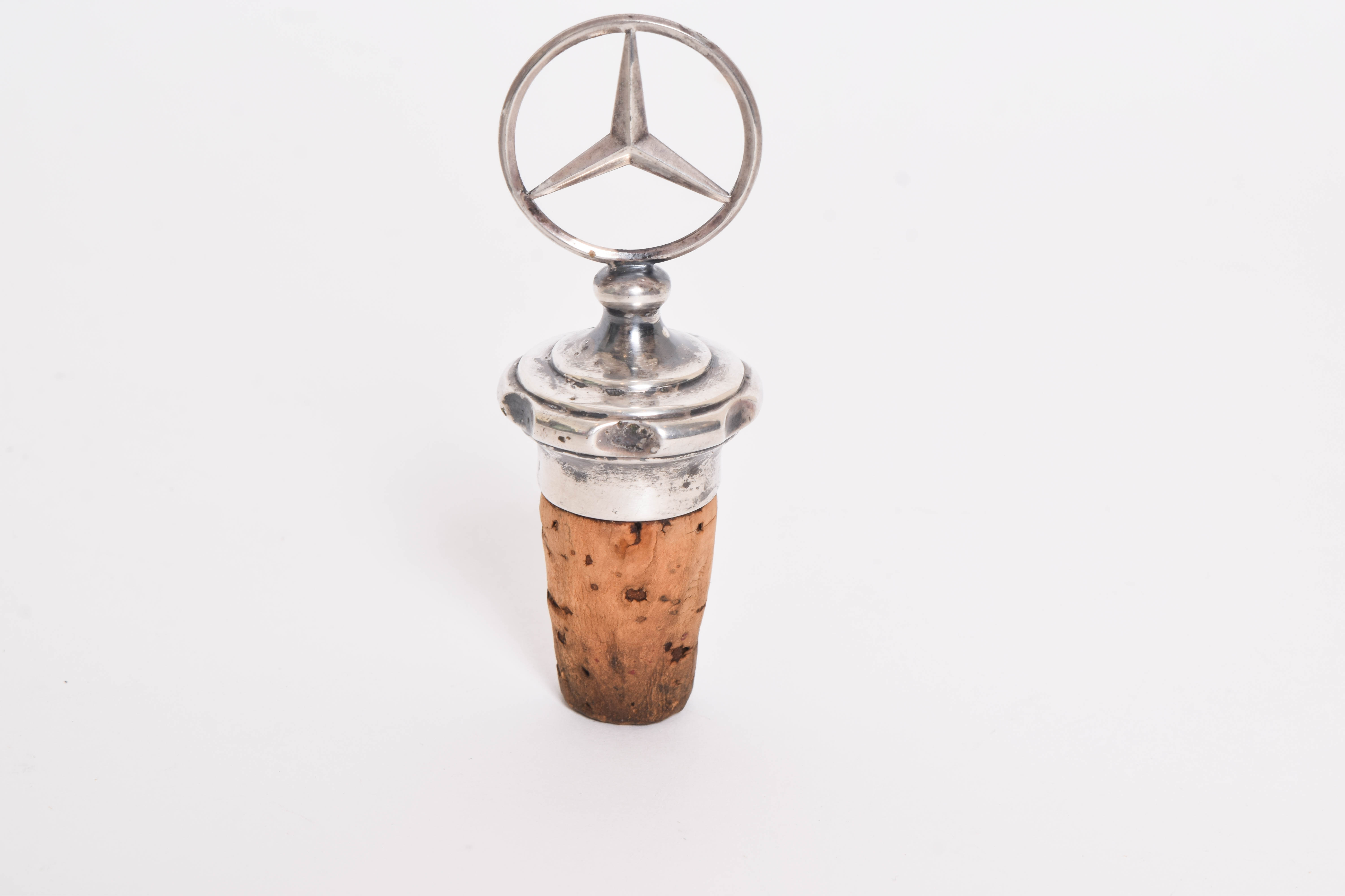 Sterling Silver Mercedes Logo 1926 Bottle Cork Topper