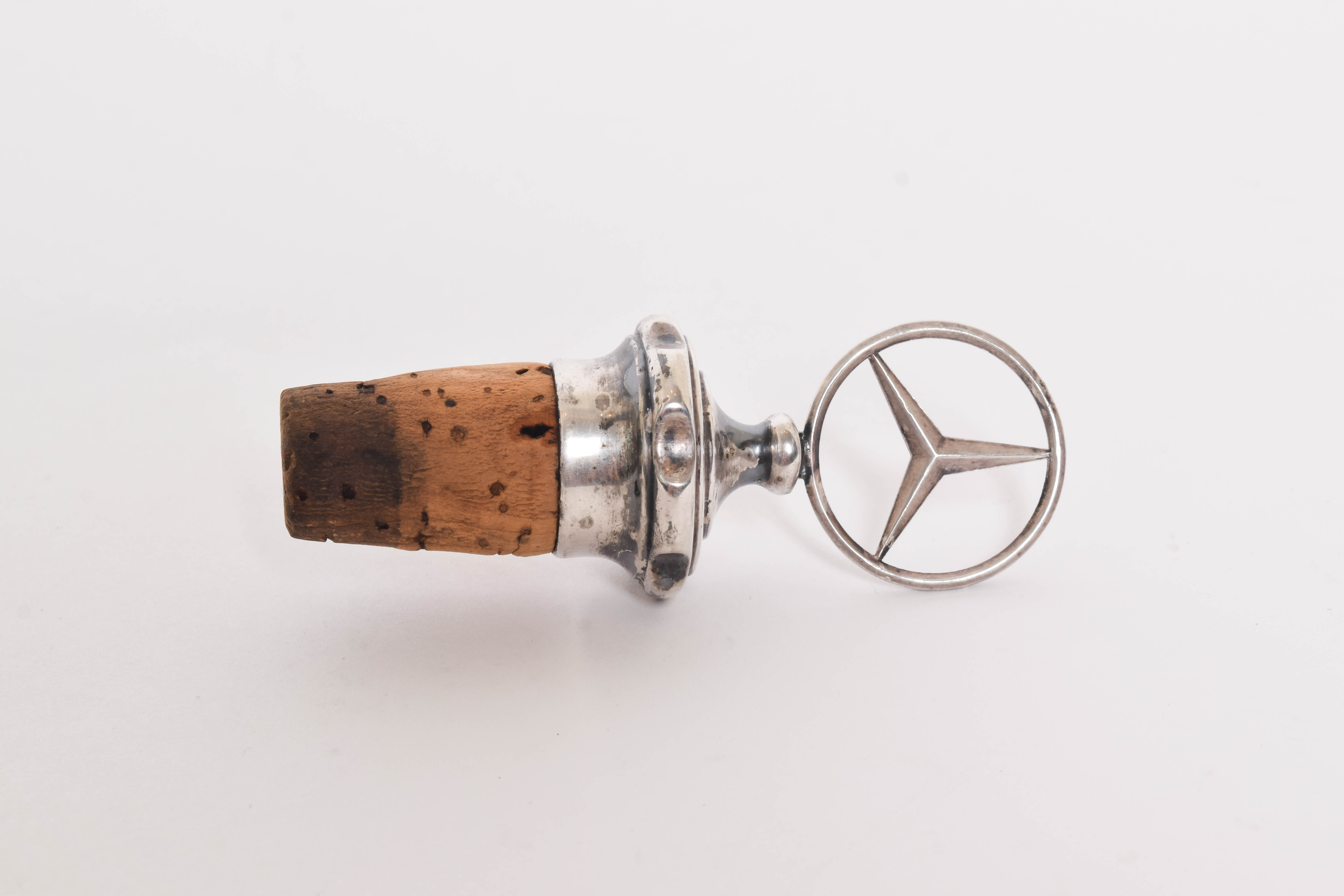 Sterling Silver Mercedes Logo 1926 Bottle Cork Topper